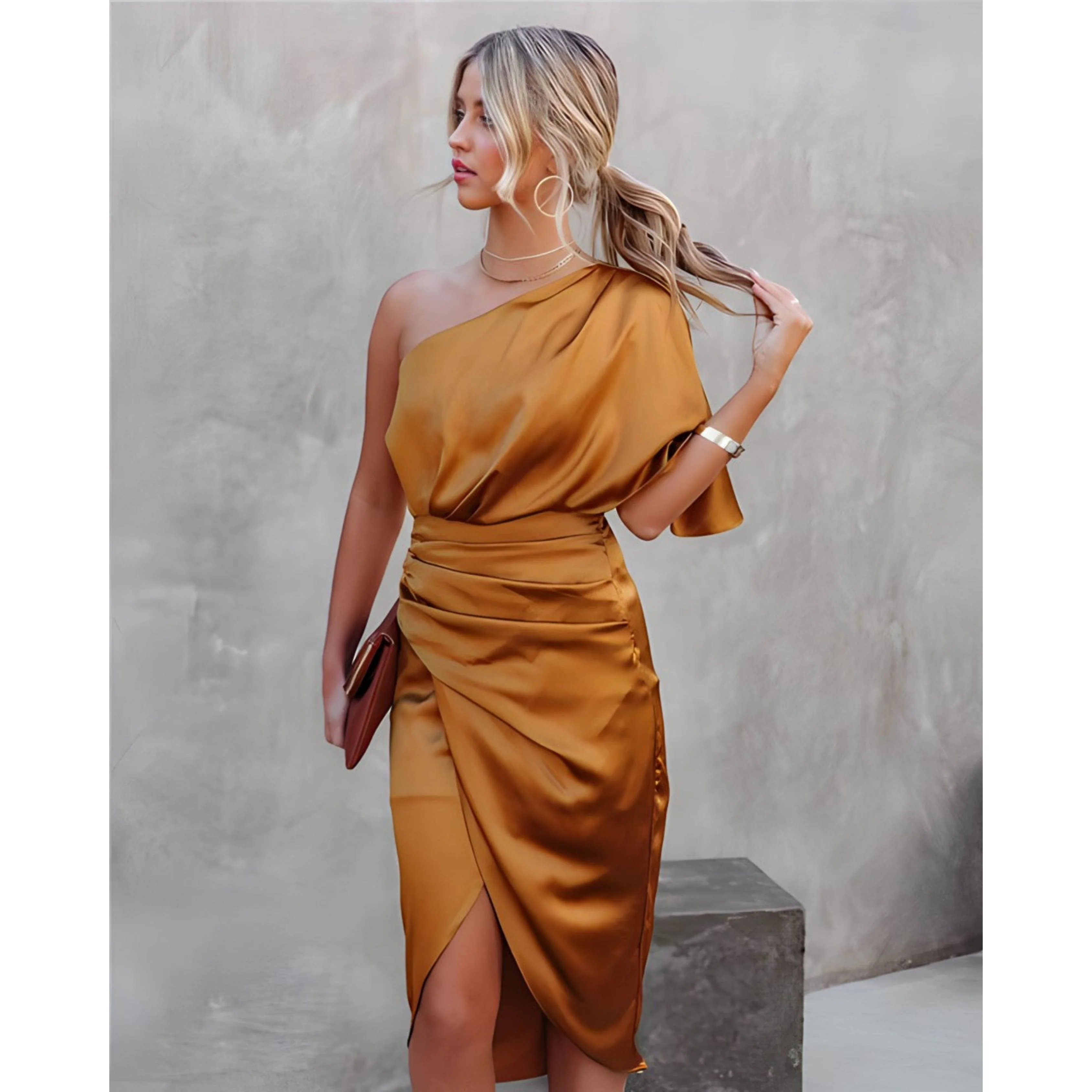 Andréanne | Robe pour Femme | Cocktail Asymétrique, Élégante & Festive - Image 13