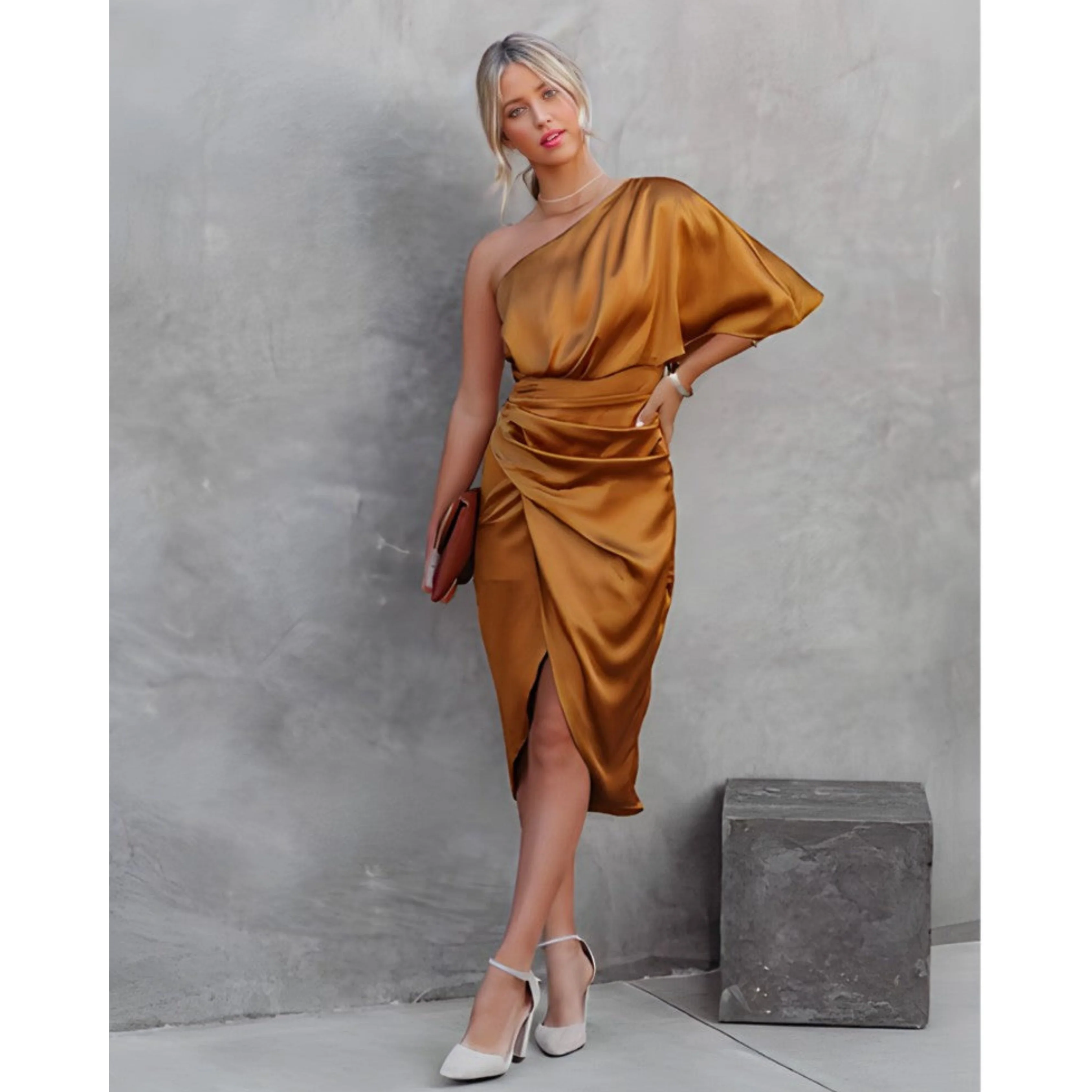 Andréanne | Robe pour Femme | Cocktail Asymétrique, Élégante & Festive - Image 18