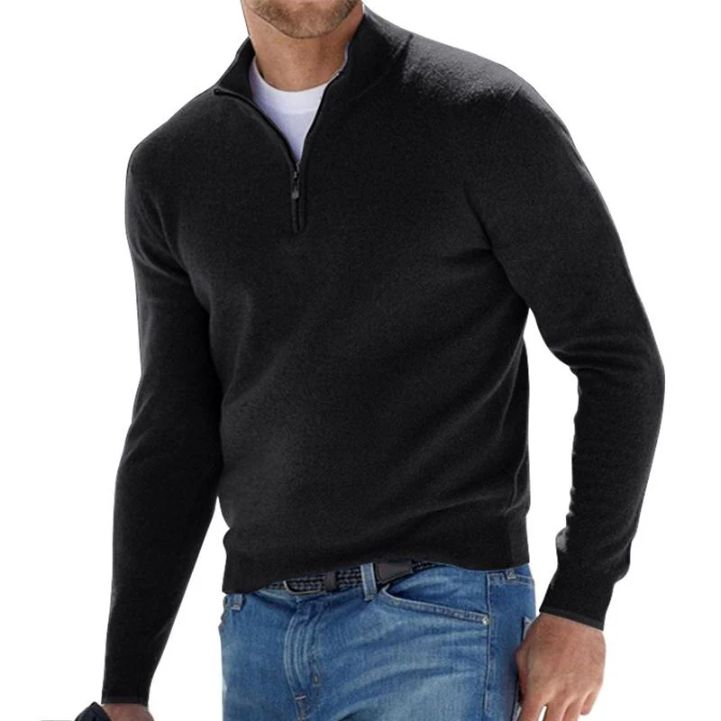 Basile | Pull zippé pour hommes | Moderne - Image 4