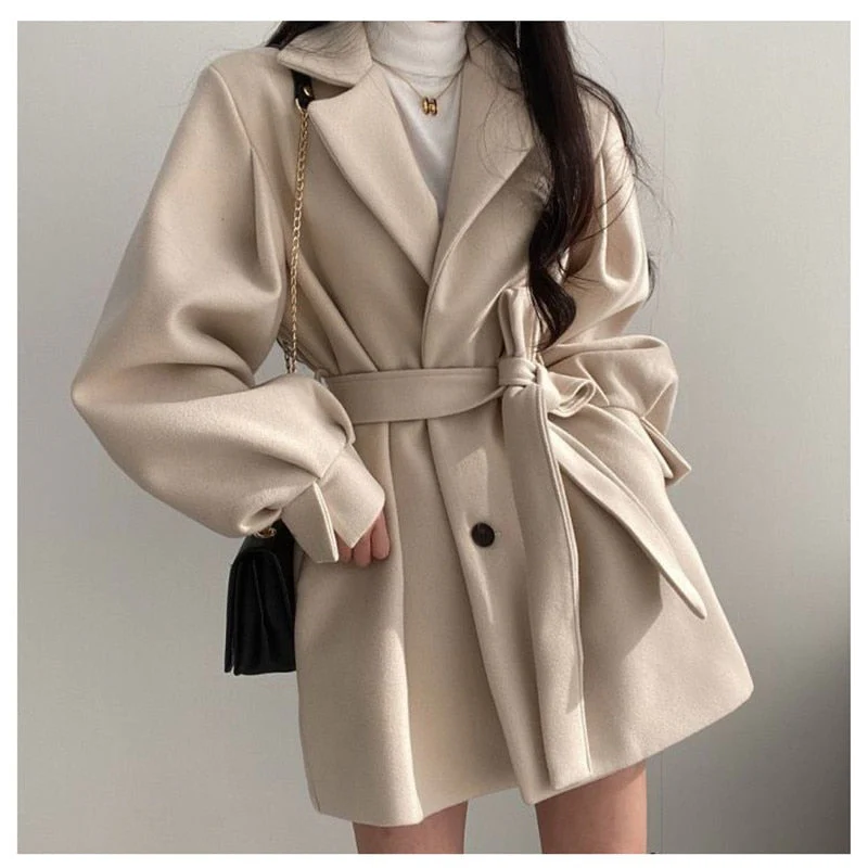 Basma | Manteau Laine Élégant - Image 3