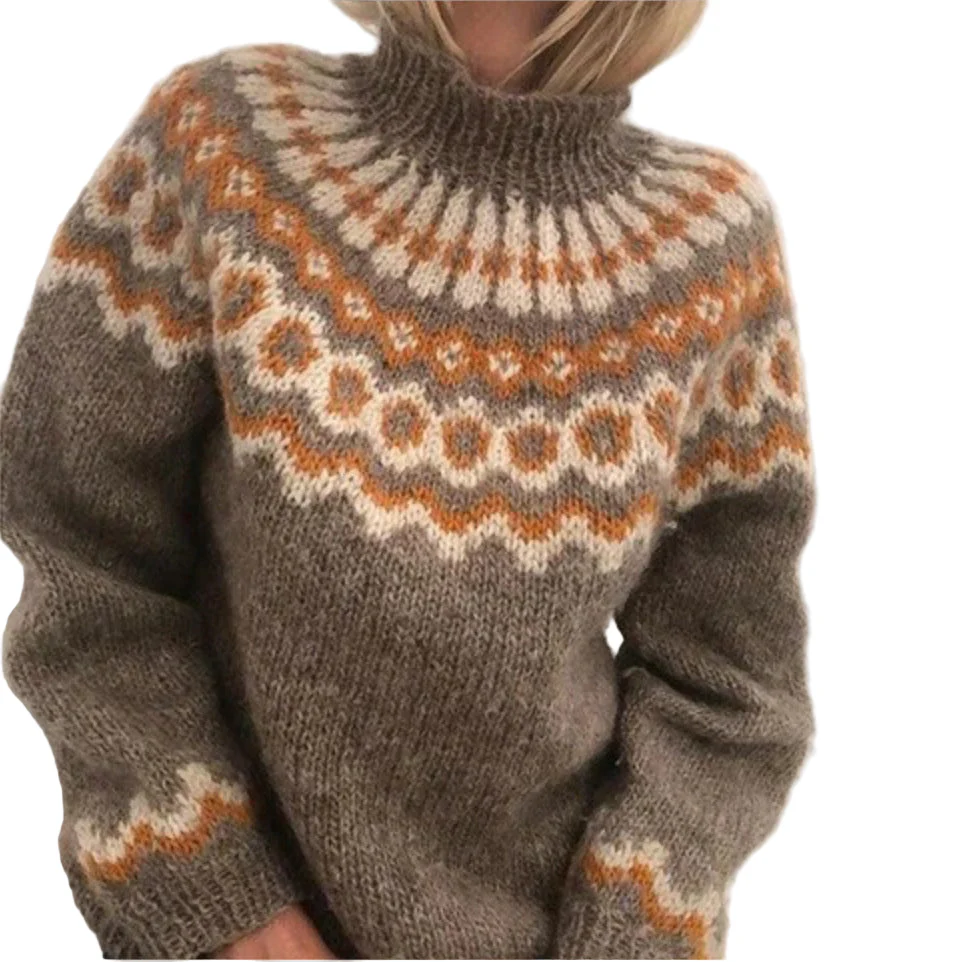 Carole | Pull à col haut pour femme | Hiver