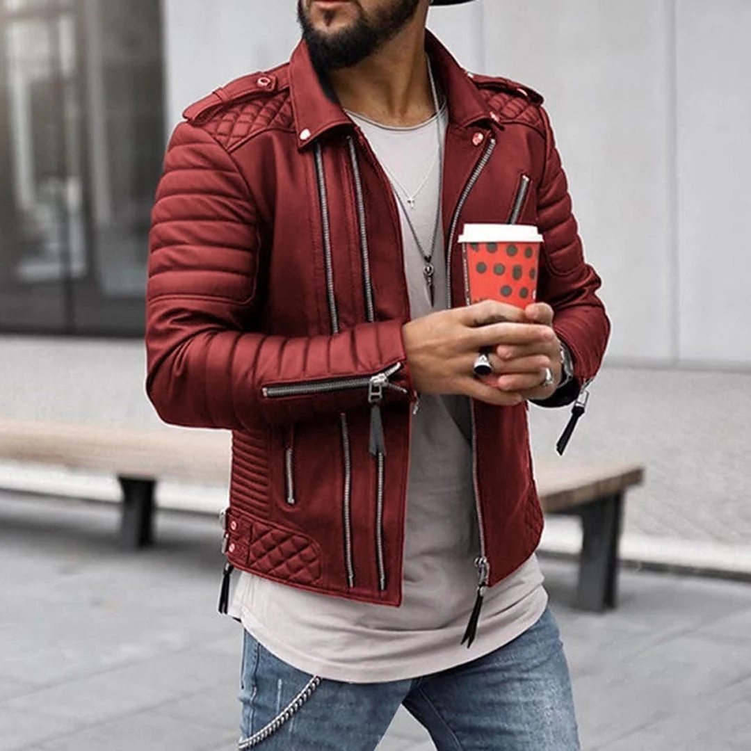 Cédrick | Blouson En Cuir Homme - Image 4