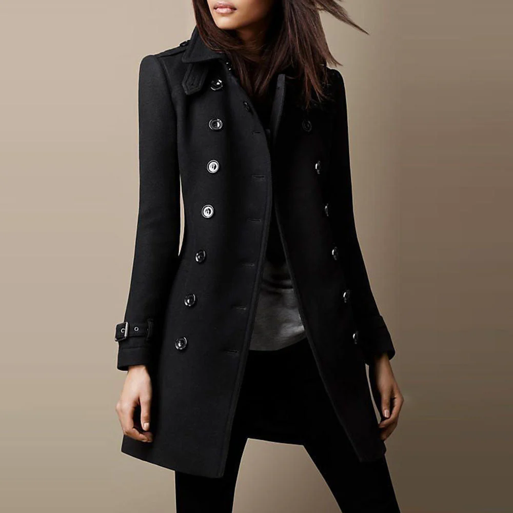 Clementa | Manteau Classique Double Bouton - Image 3