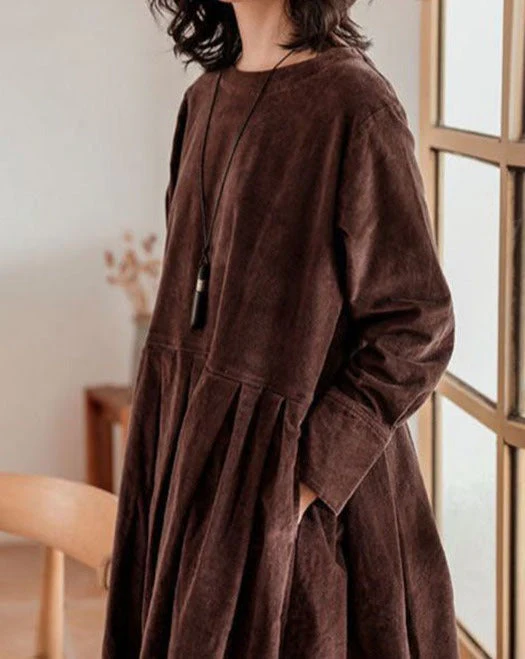 Élise | Robe en velours français raffiné - Image 4
