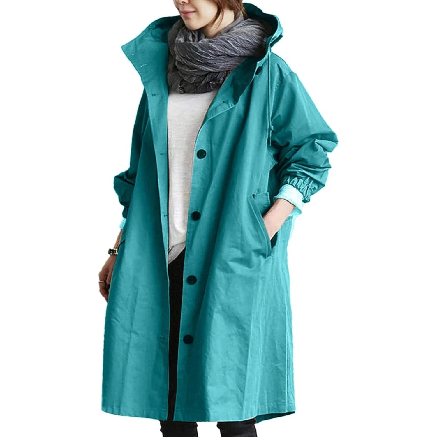 Elyna | Trench-coat femme coupe-vent et imperméable | Élégant - Image 3