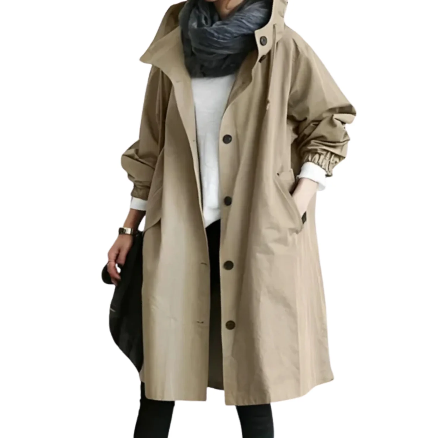 Elyna | Trench-coat femme coupe-vent et imperméable | Élégant - Image 7
