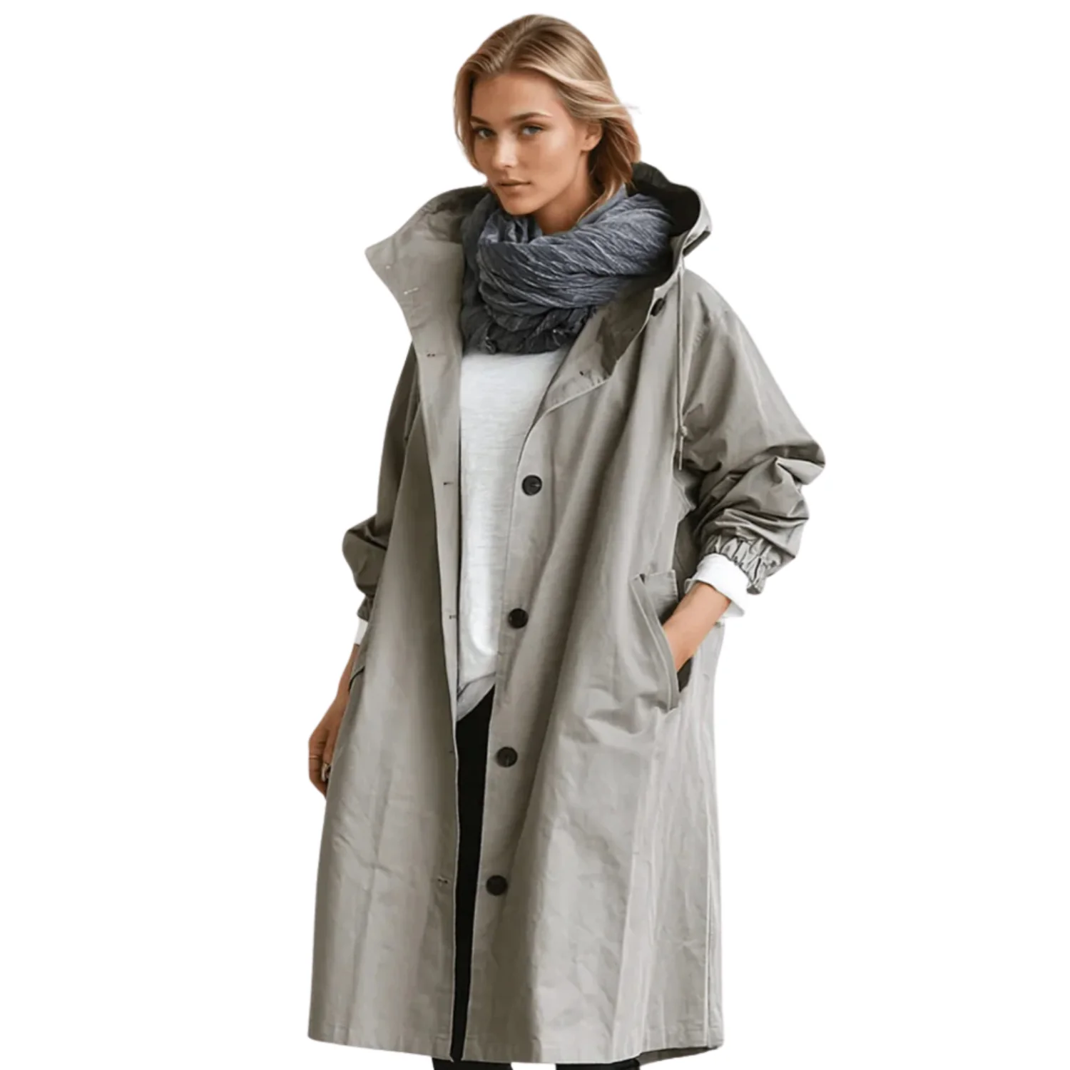 Elyna | Trench-coat femme coupe-vent et imperméable | Élégant - Image 8