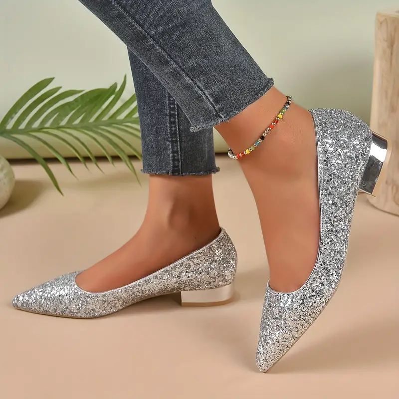 Emilias | Flats Glitter Pointus Élégants - Image 4