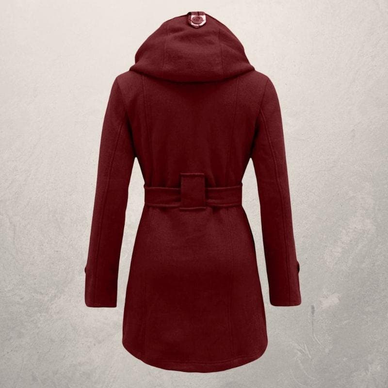 Fedrissa | Manteau Tendance Ceinture Capuche - Image 13
