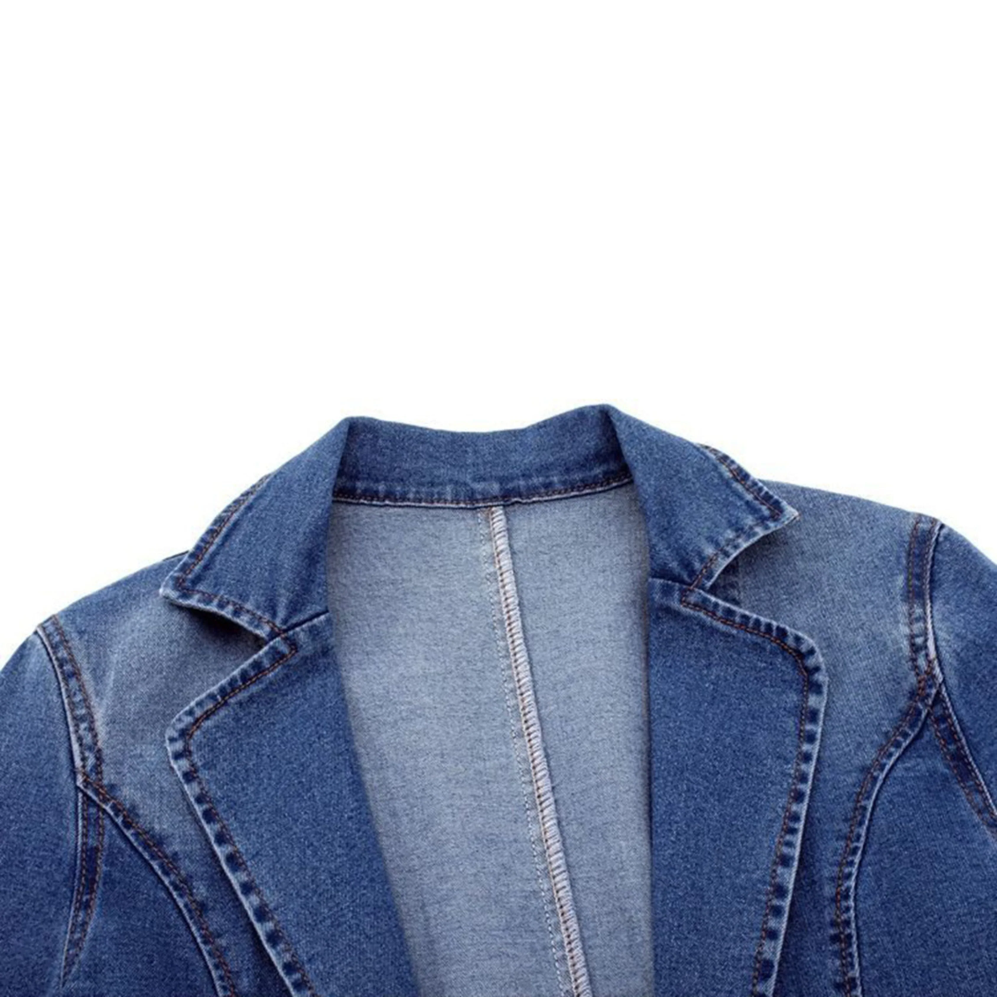 Femmes Blazer Denim | Style Moderne - Image 5