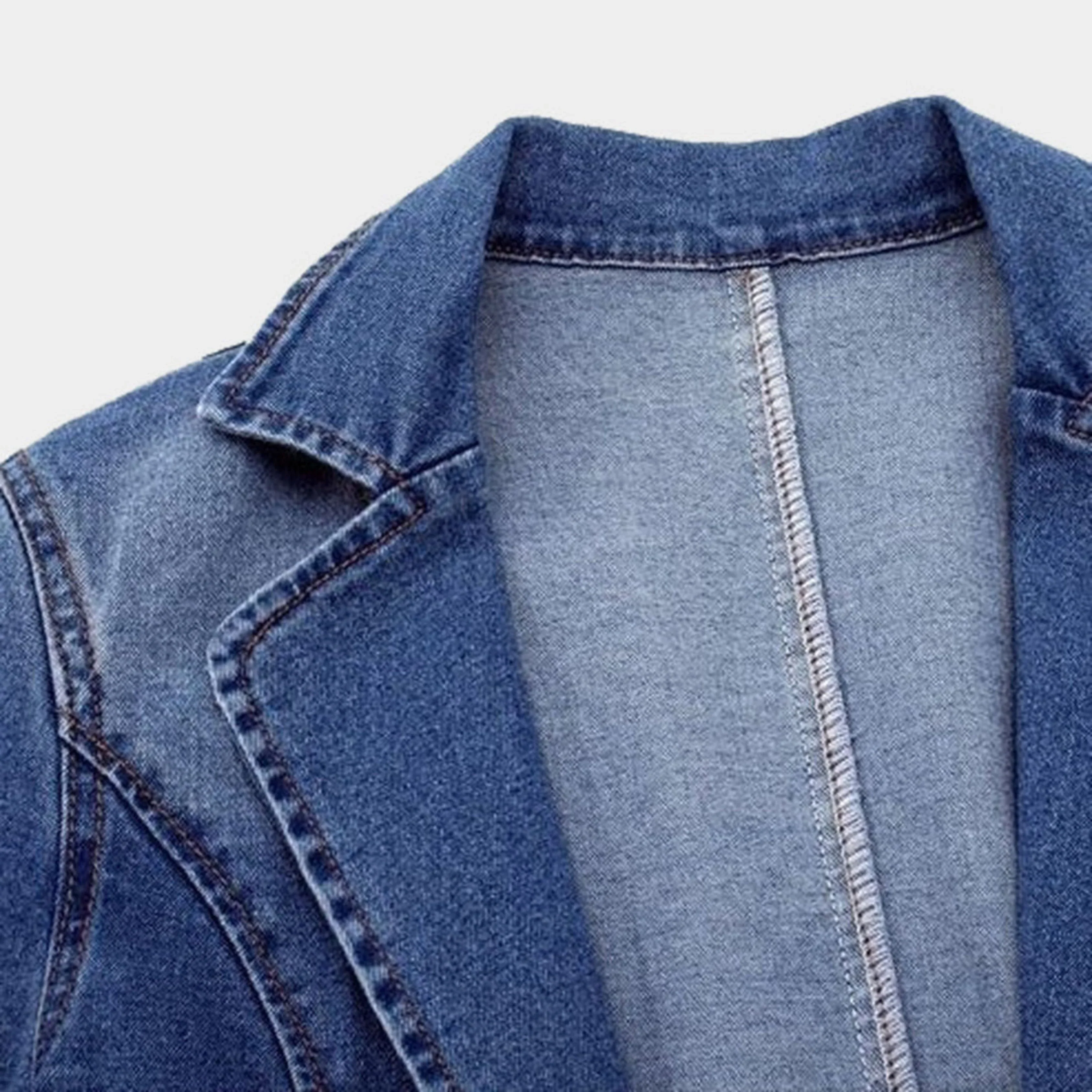 Femmes Blazer Denim | Style Moderne - Image 6