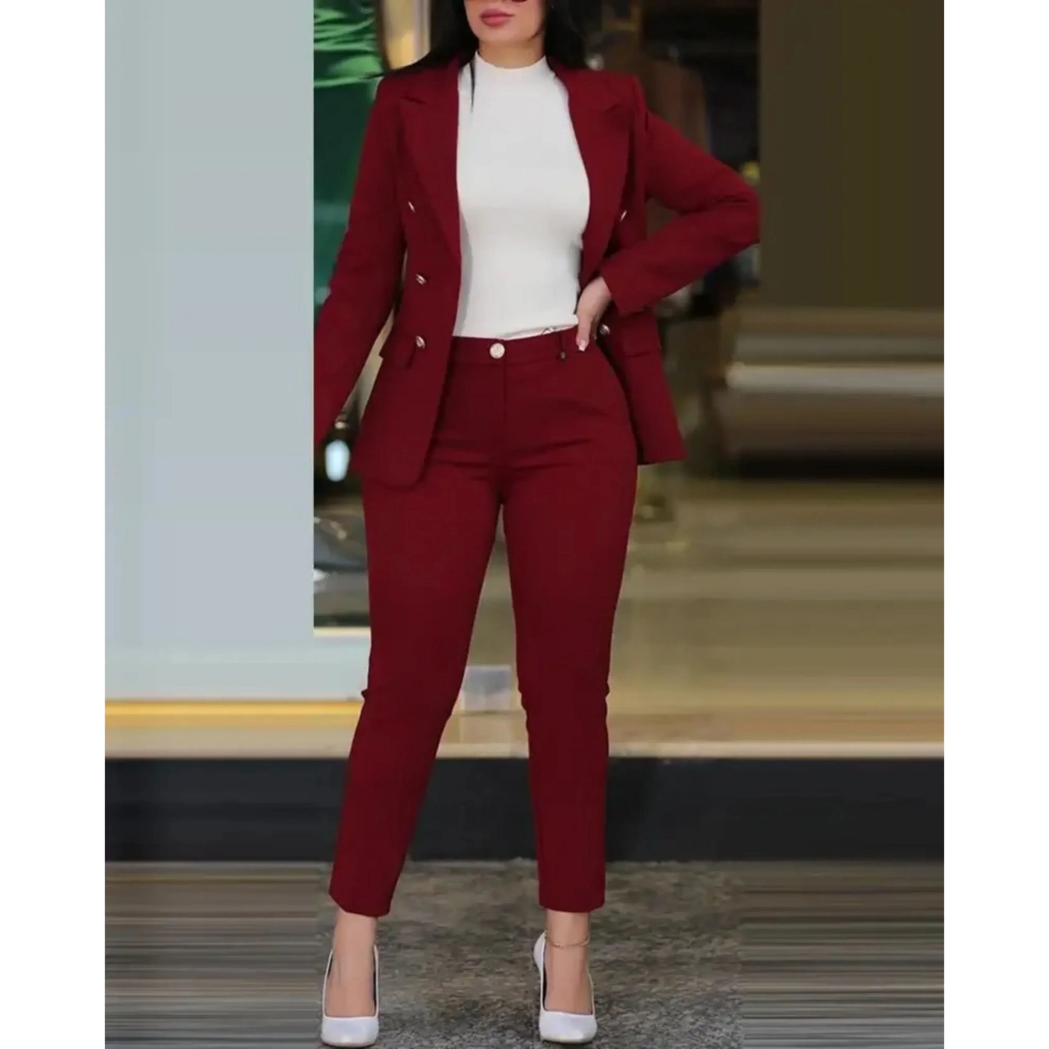 Femmes Blazer et Pantalon | Slim Fit - Image 7