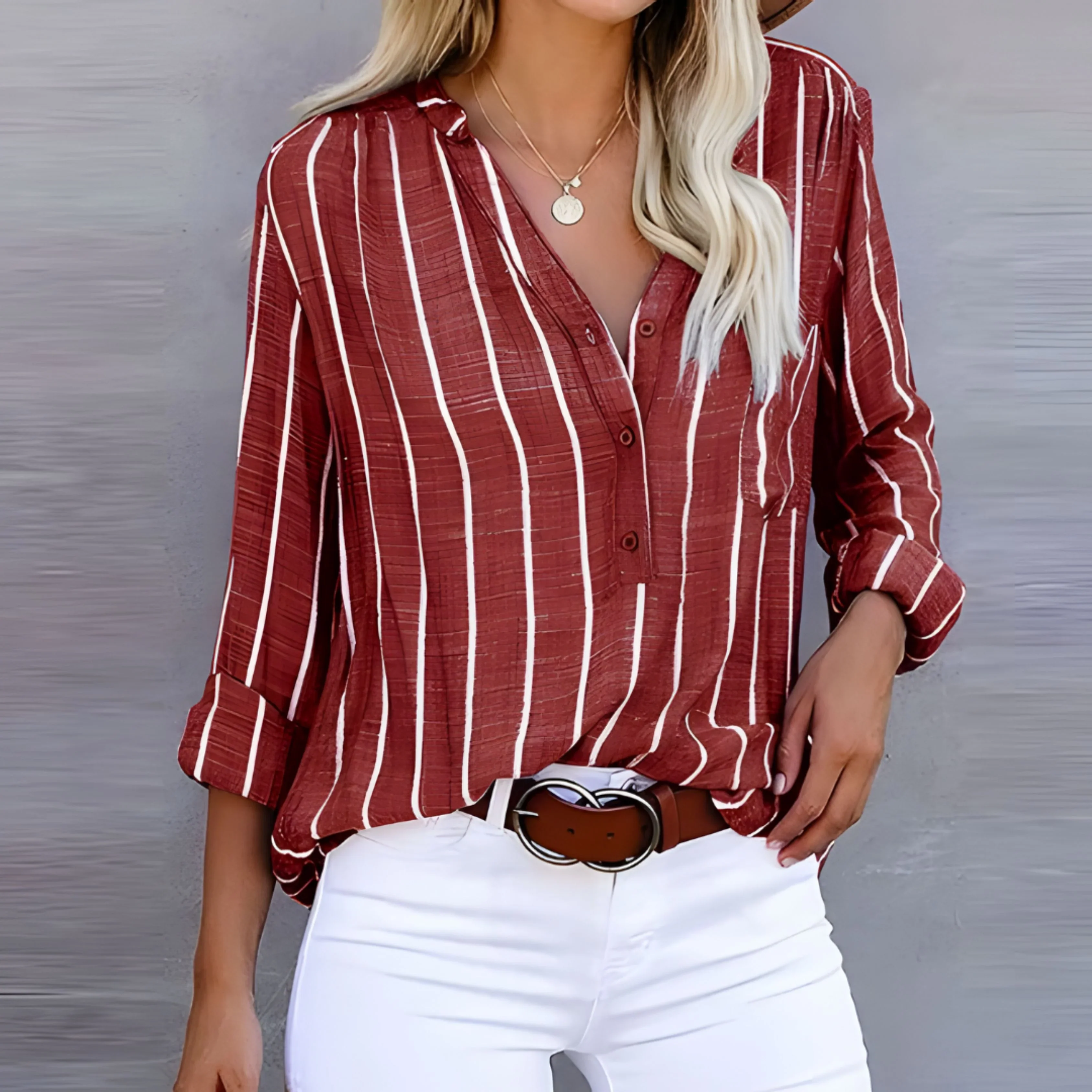 Femmes Blouse Rayée | Tendance - Image 4