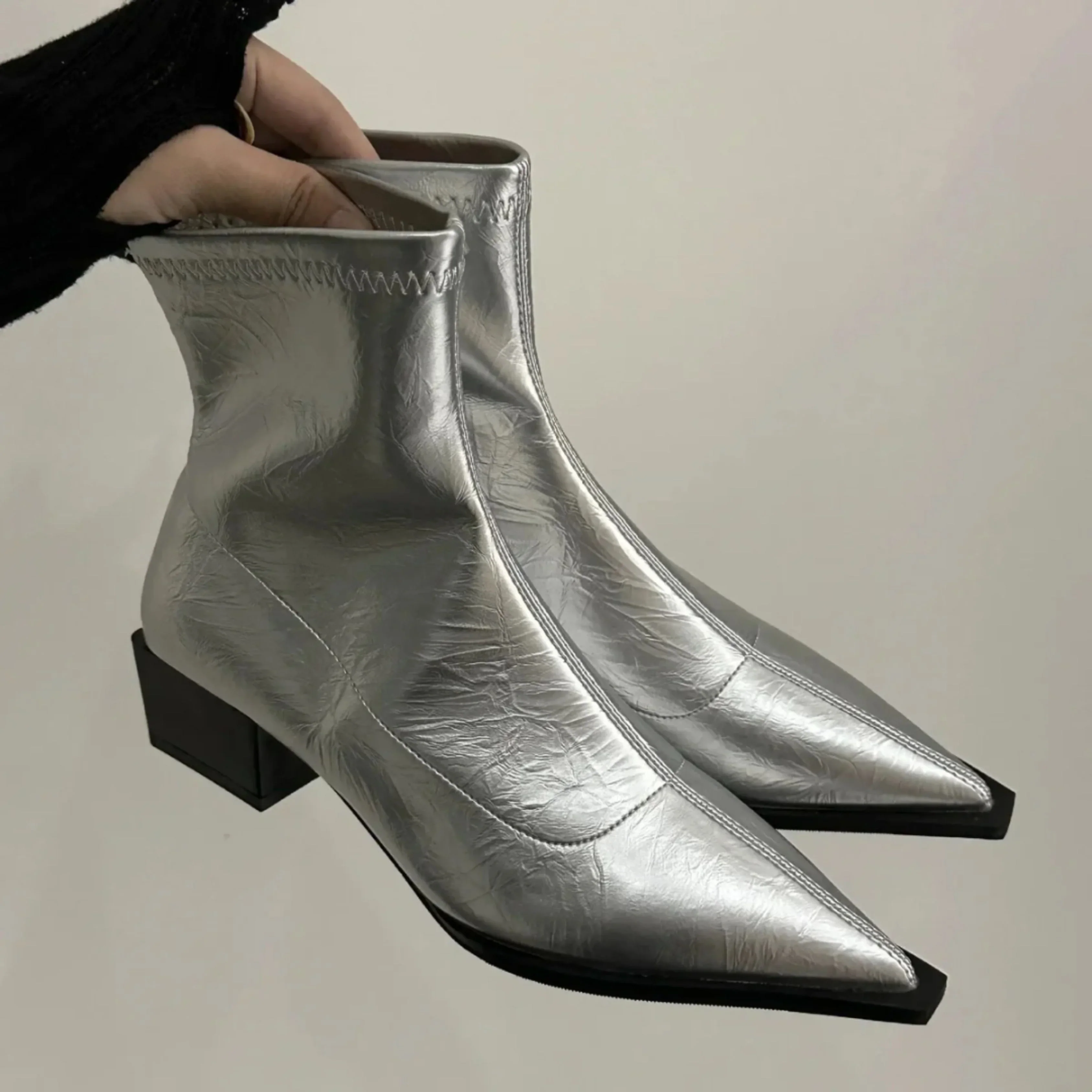Femmes Bottines À Bout Pointu | Chic - Image 6
