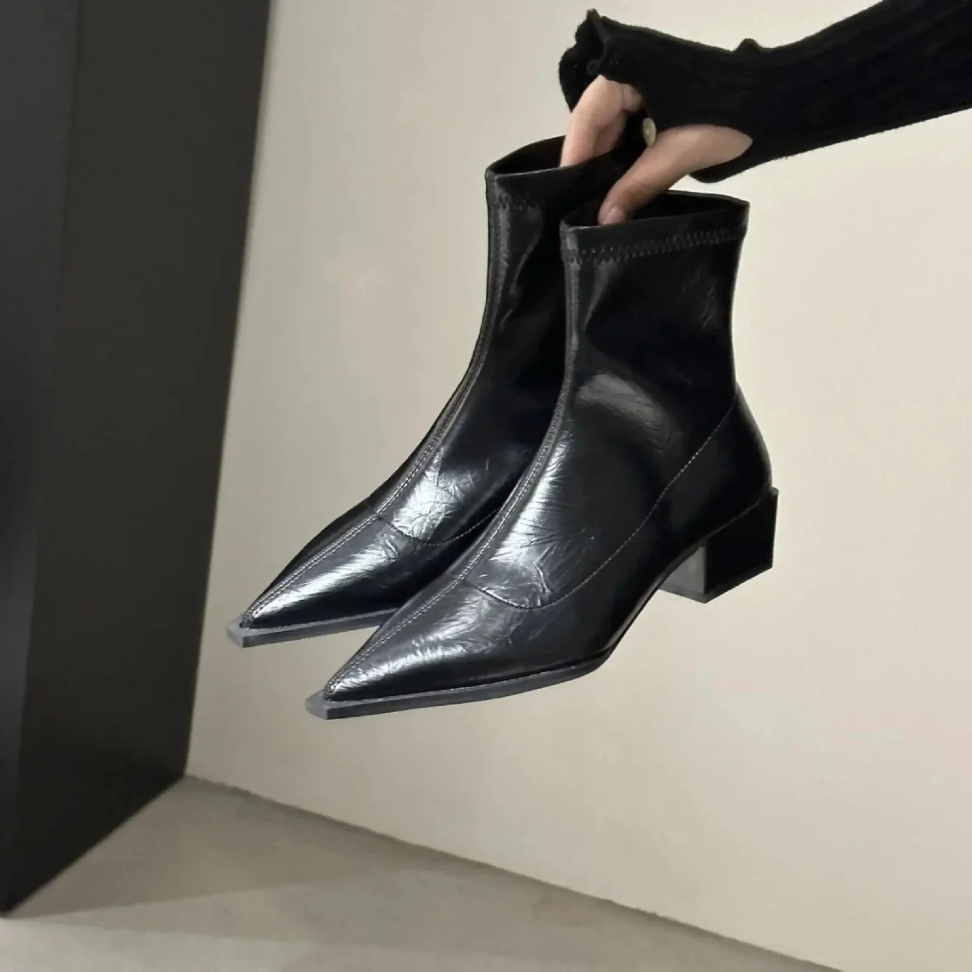 Femmes Bottines À Bout Pointu | Chic - Image 8
