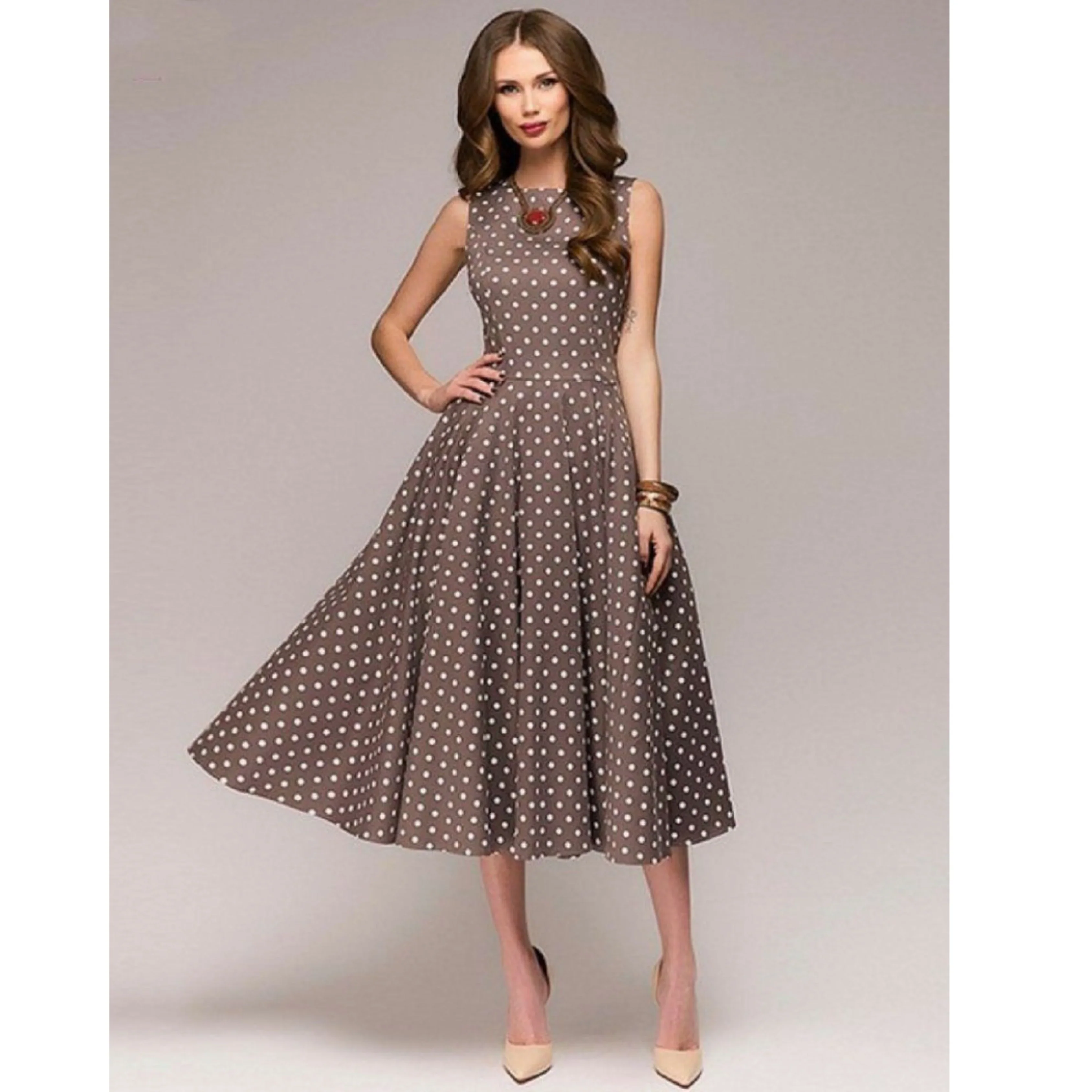 Femmes Robe À Pois | Chic - Image 6