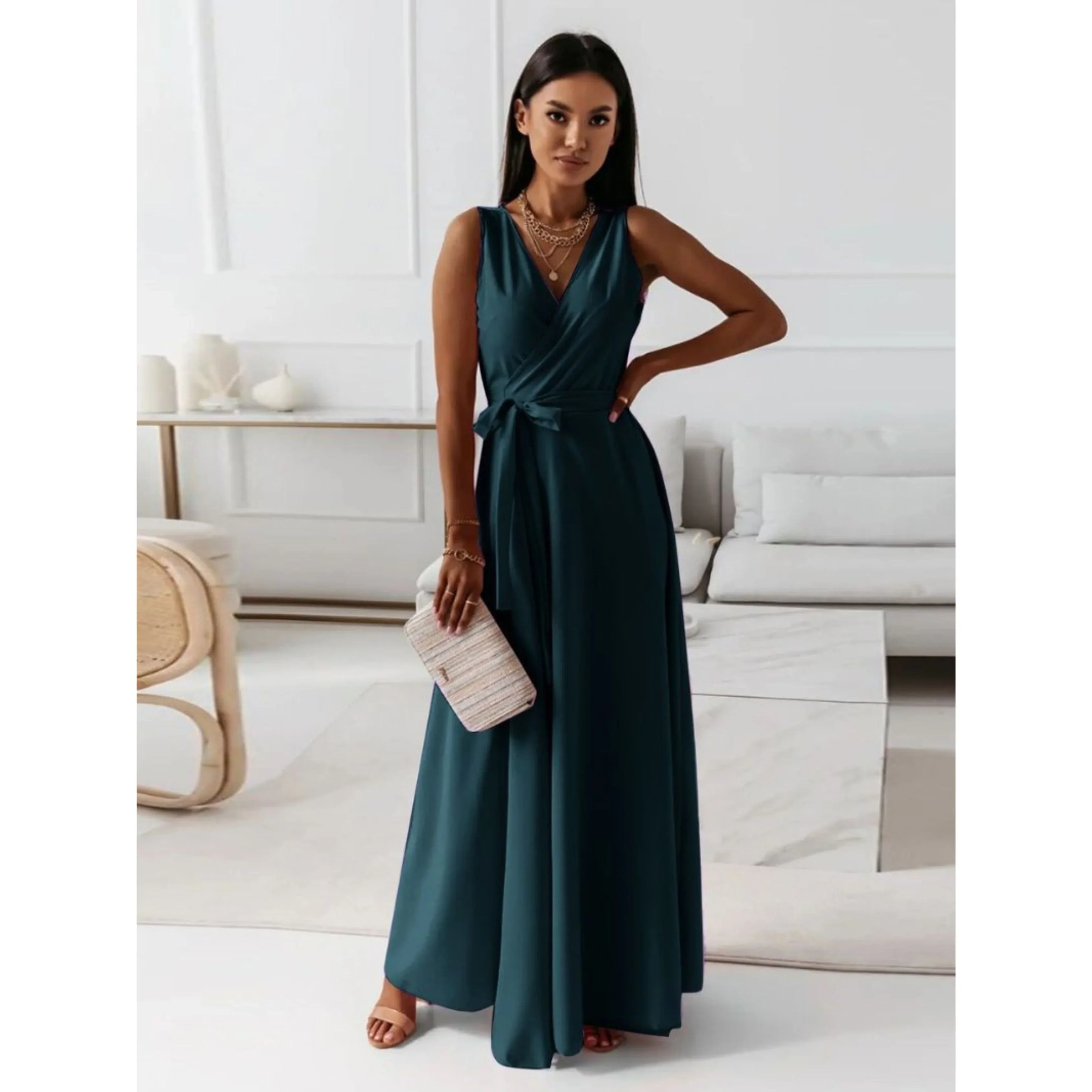 Femmes Robe Col V | Style Chic - Image 5
