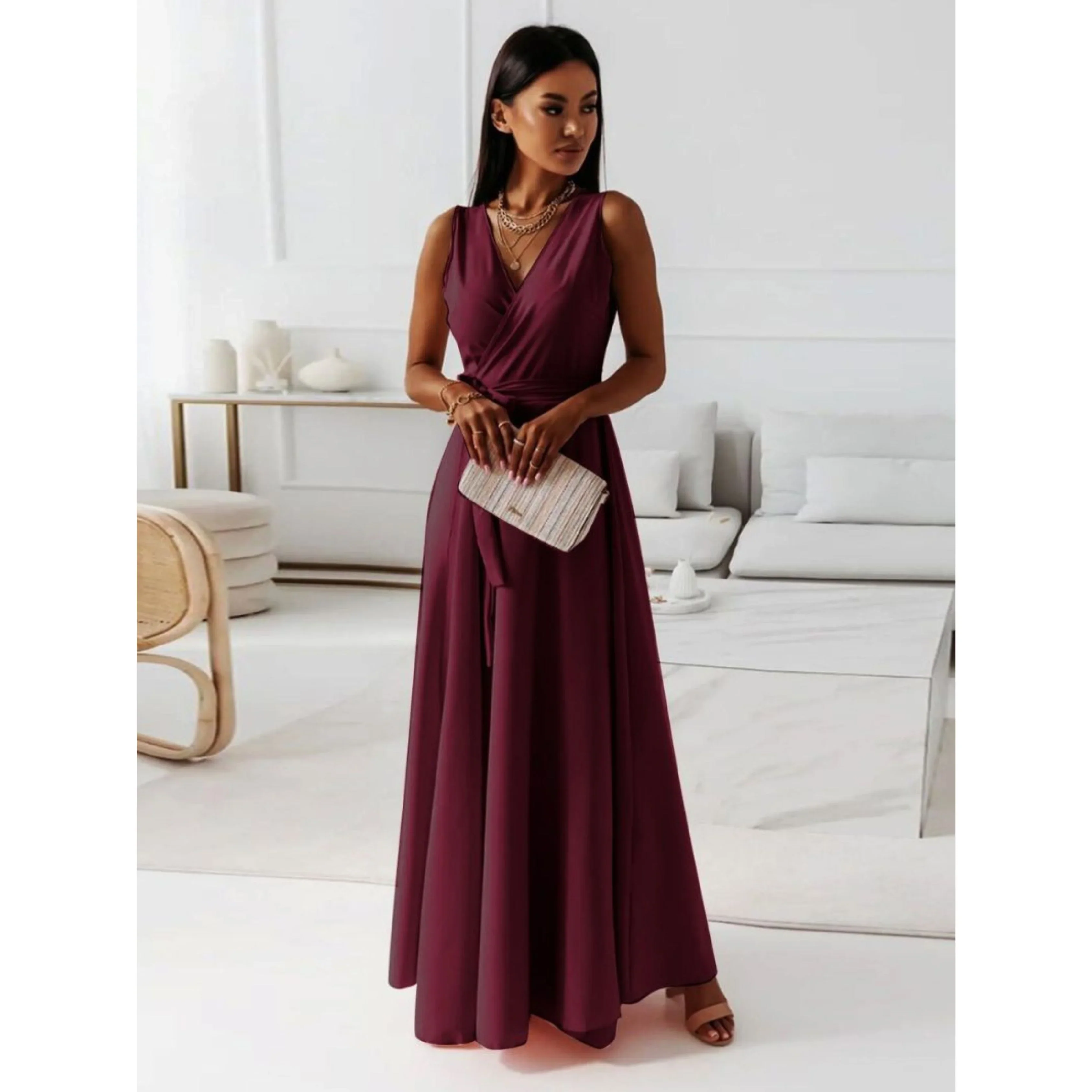Femmes Robe Col V | Style Chic - Image 6