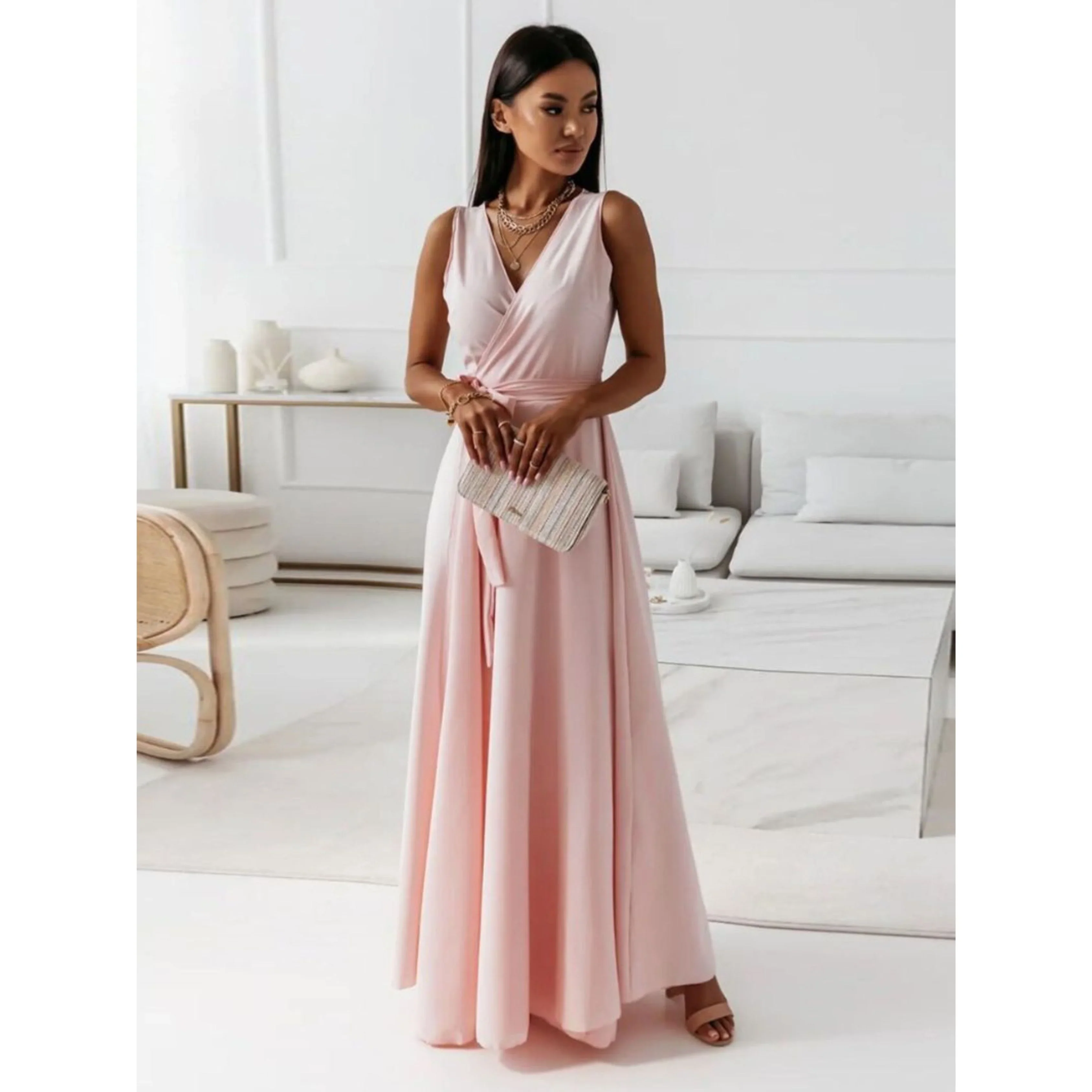 Femmes Robe Col V | Style Chic - Image 7
