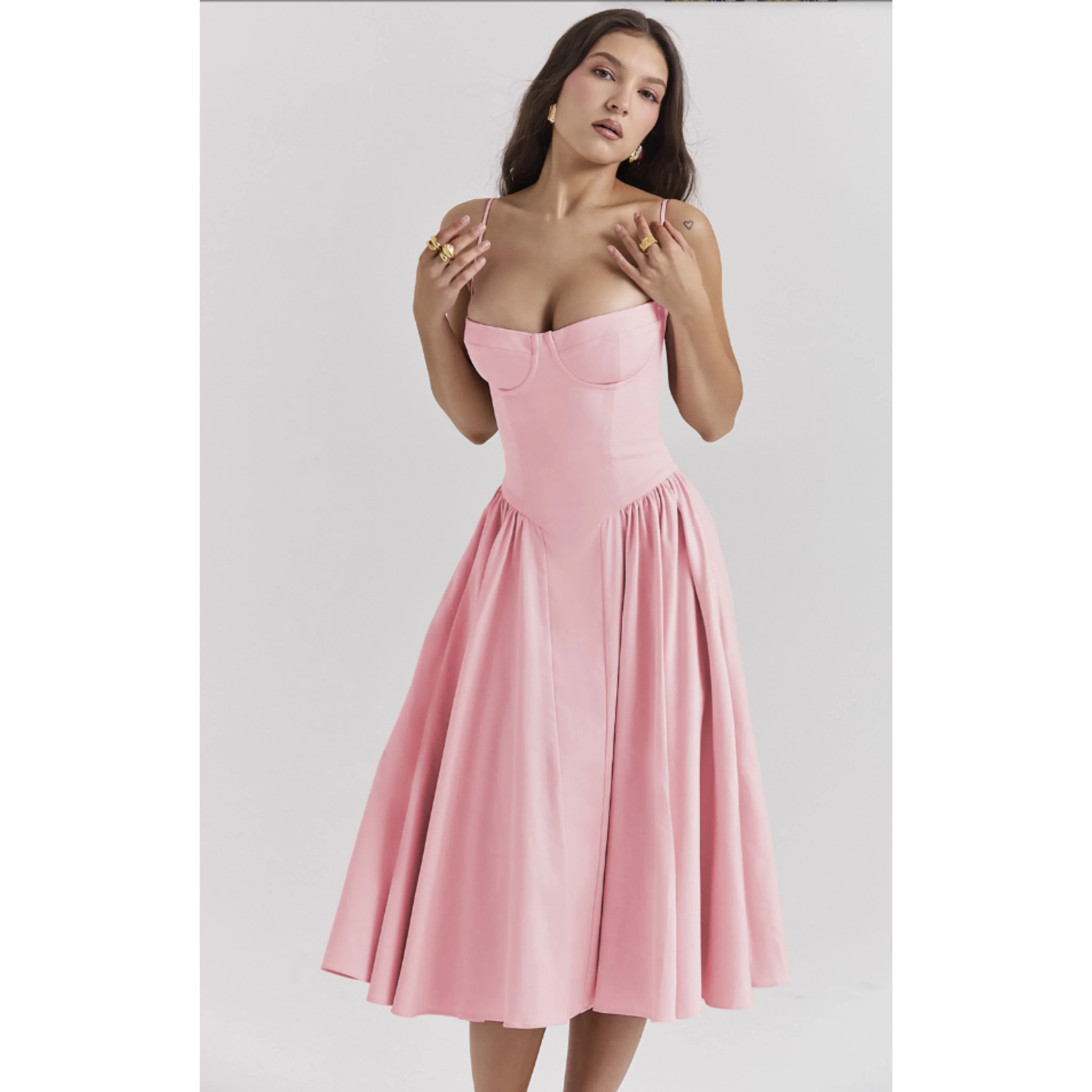 Femmes Robe Midi | Sans Manches - Image 10