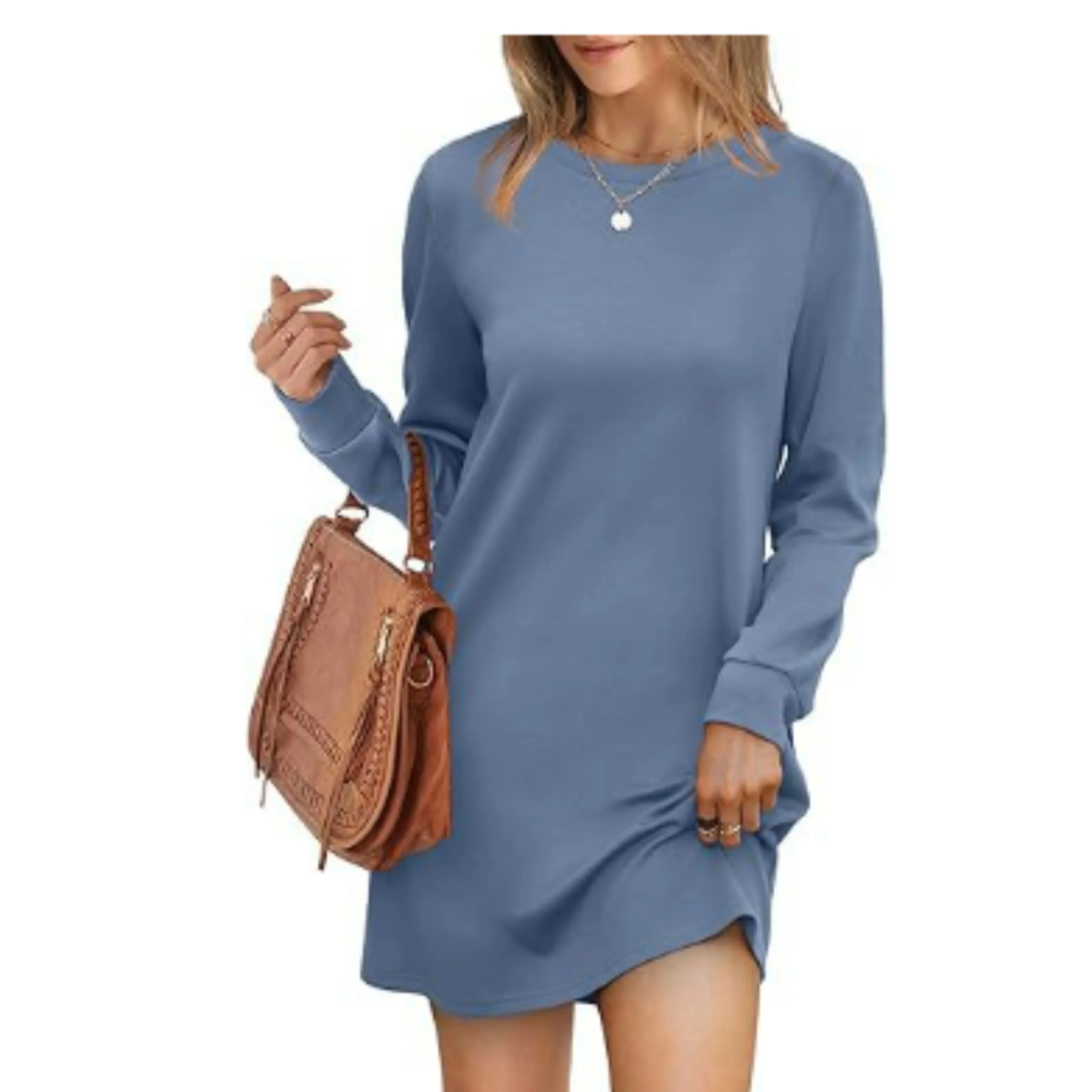 Femmes Robe Pull Manches Longues | Coupe Mini - Image 3