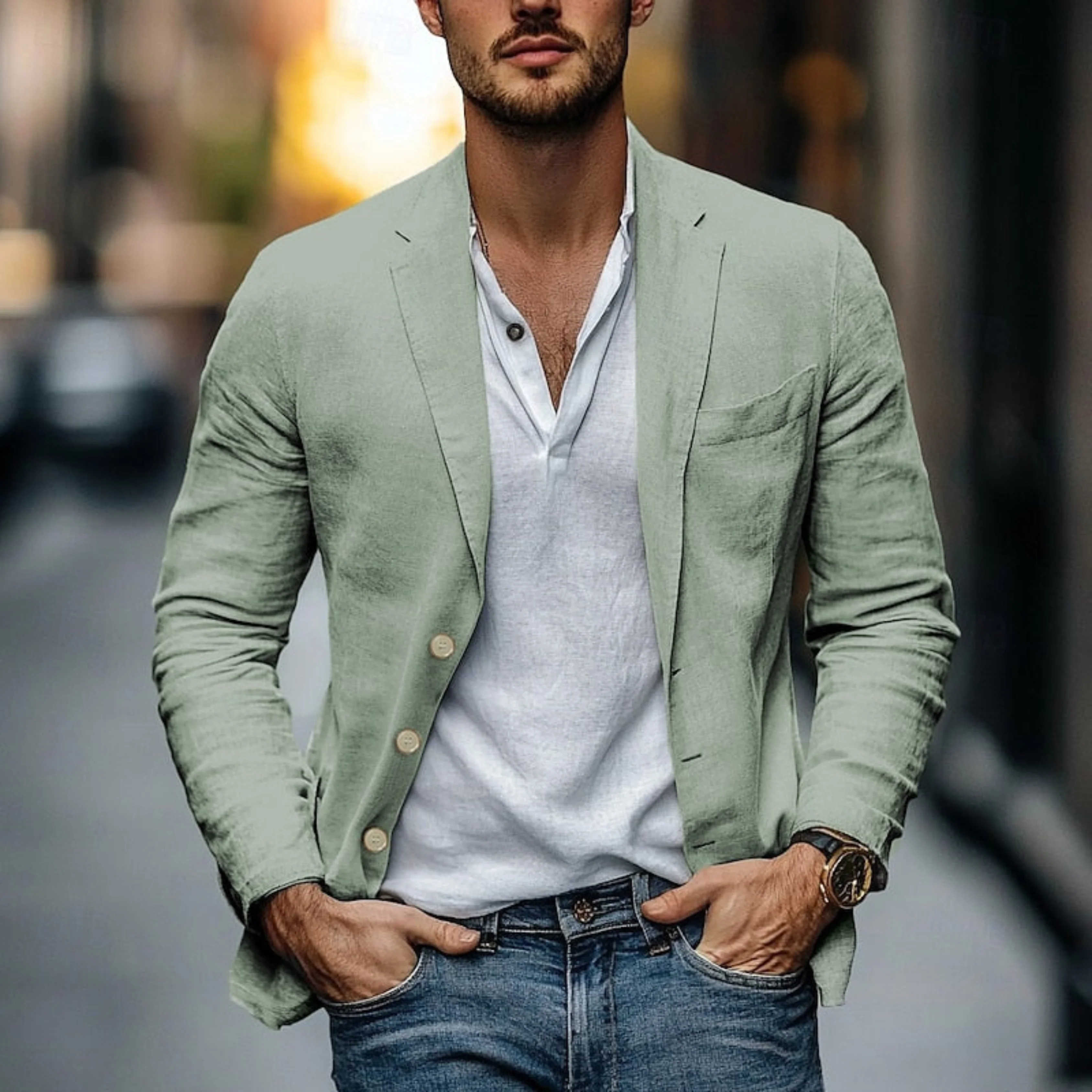 Hommes Blazer Léger | Style Estival - Image 4