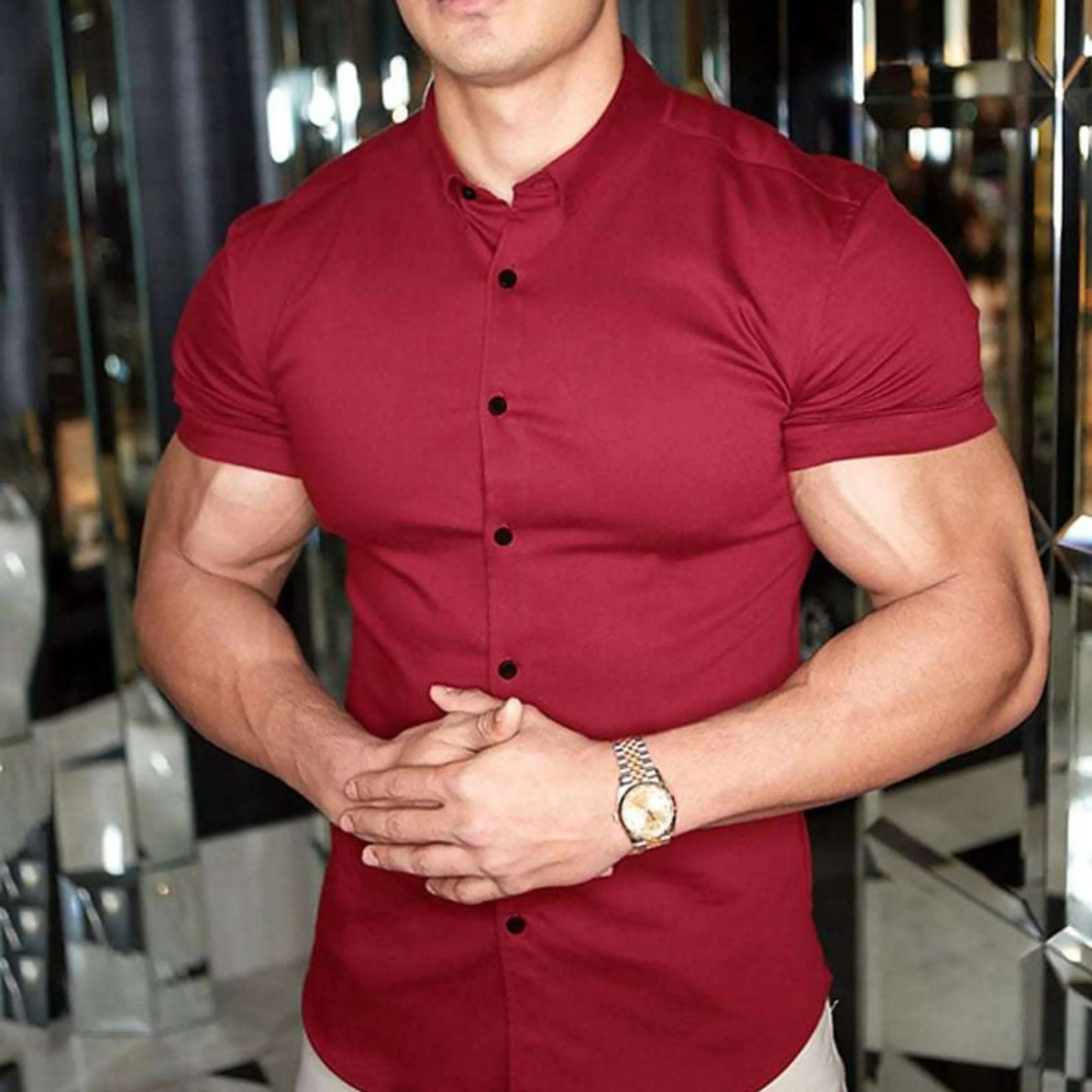 Hommes Chemise Décontractée | Manches Courtes - Image 3