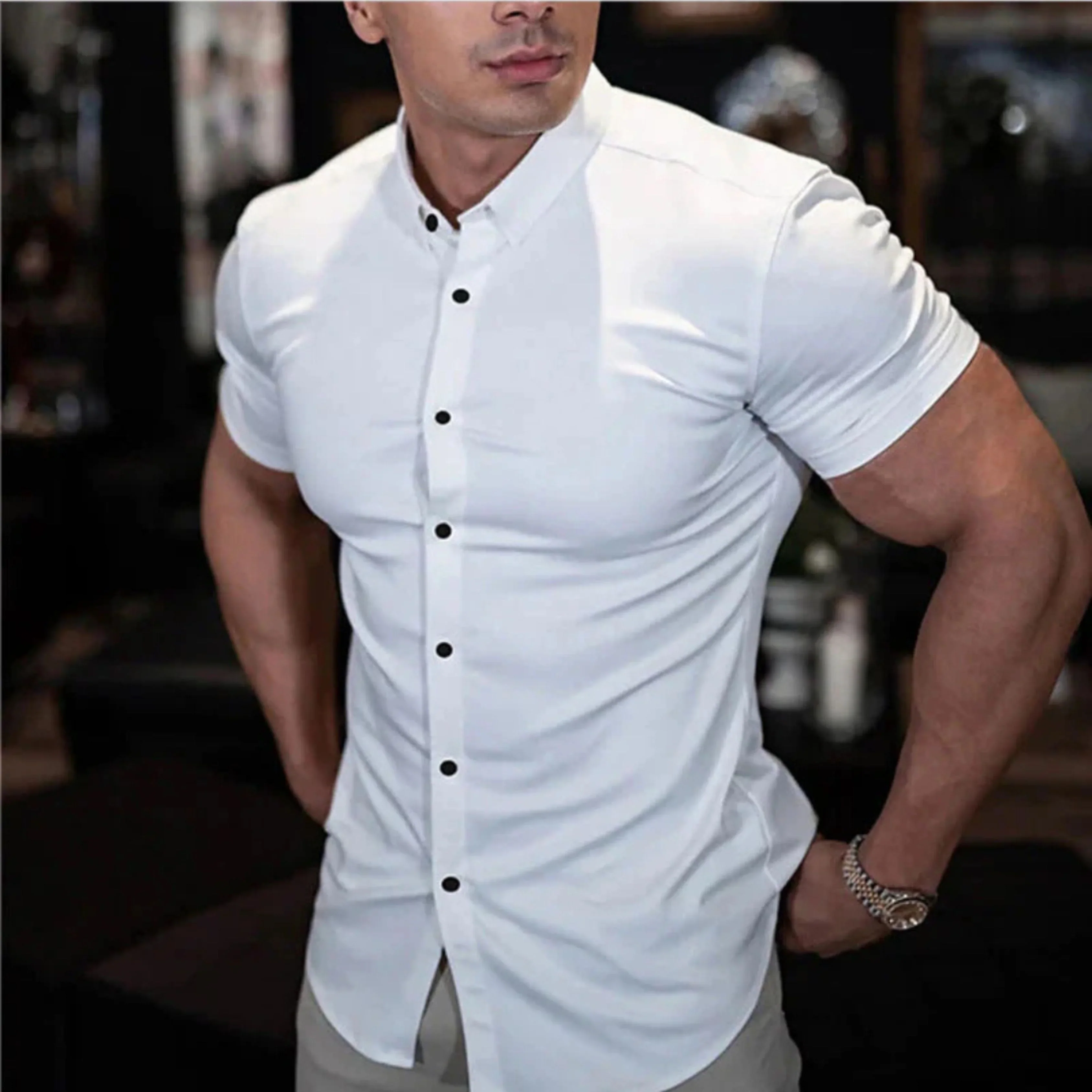 Hommes Chemise Décontractée | Manches Courtes - Image 6
