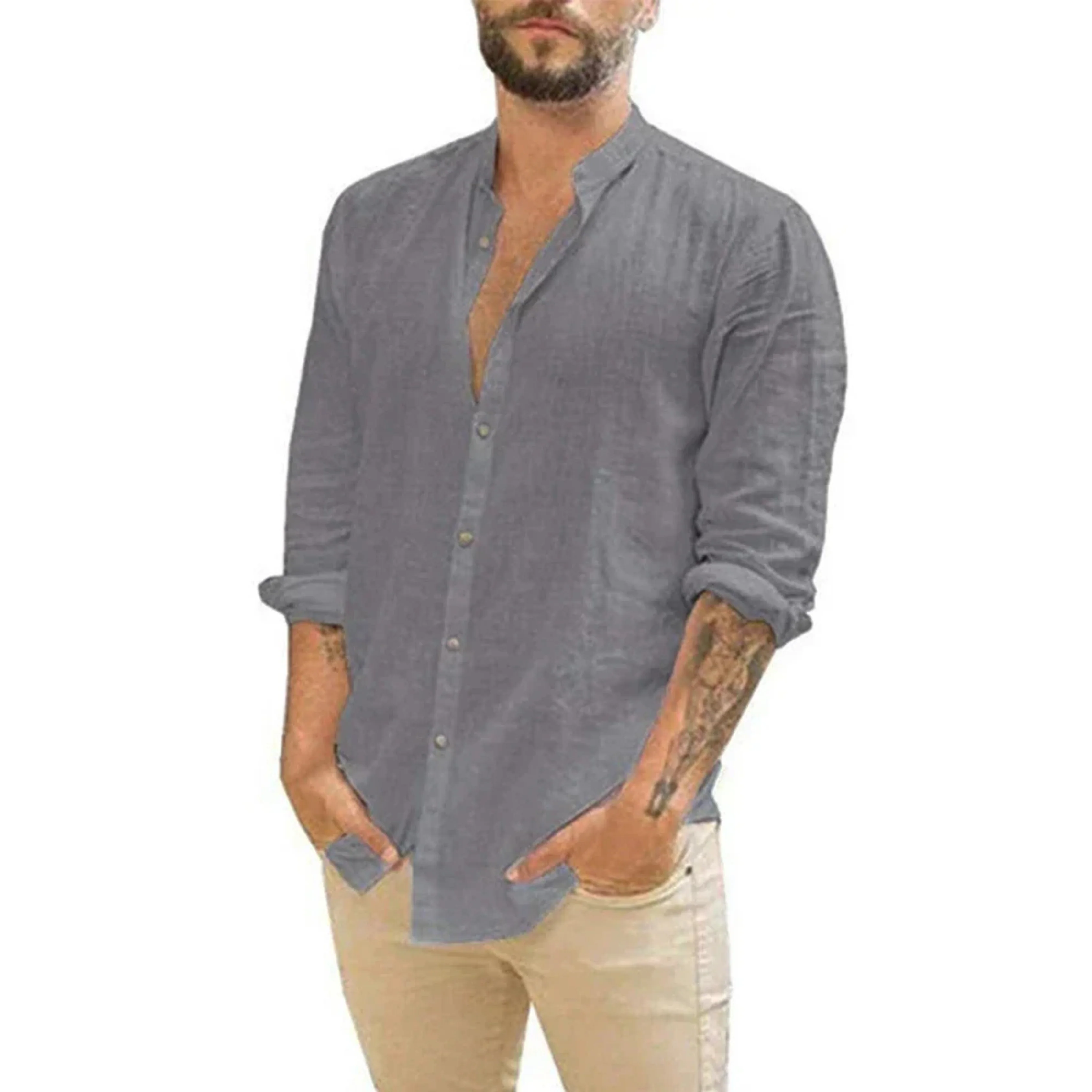 Hommes Chemise Lin | Idéale Journées Chaudes - Image 5
