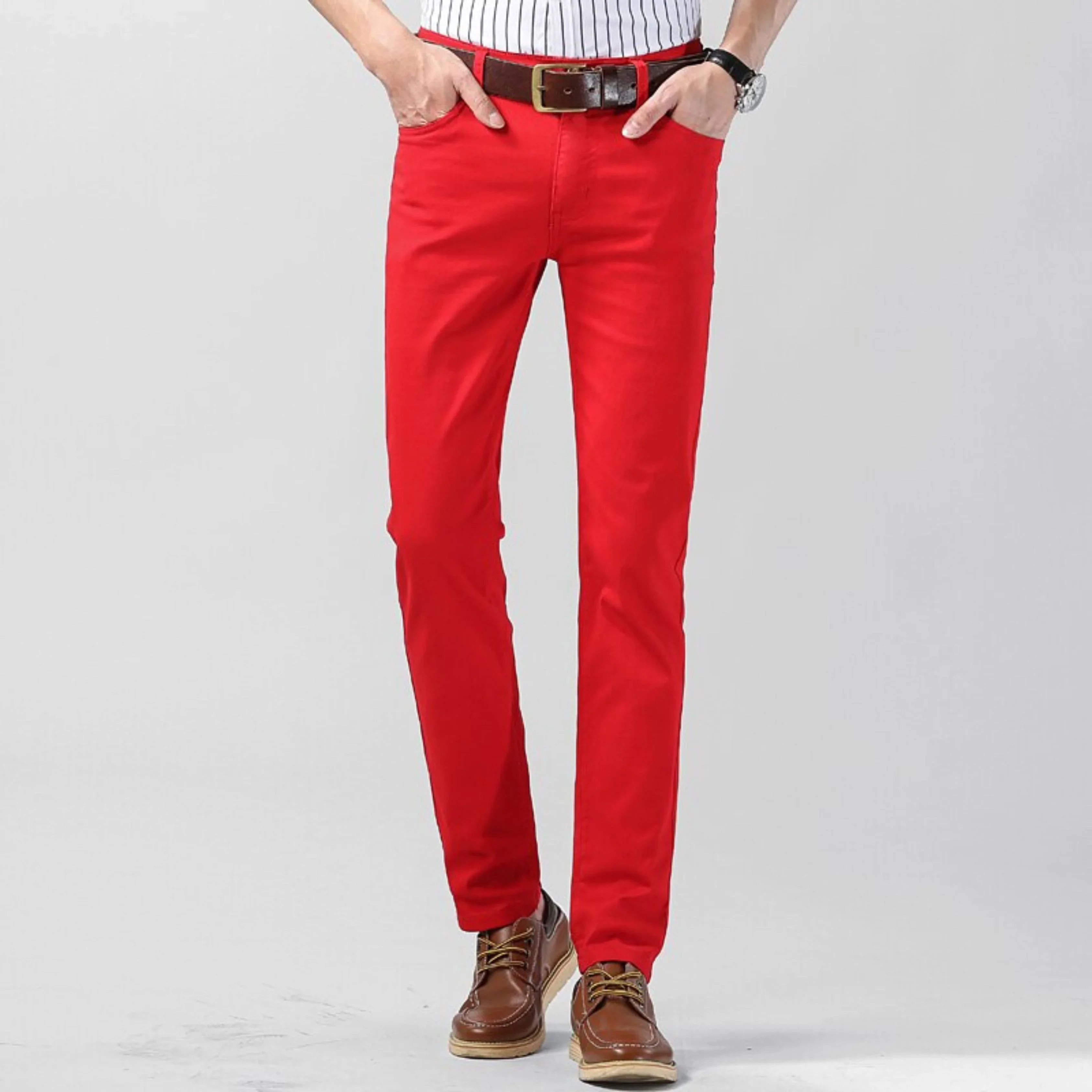 Hommes Pantalon Décontracté | Extensible Coupe Droite - Image 3