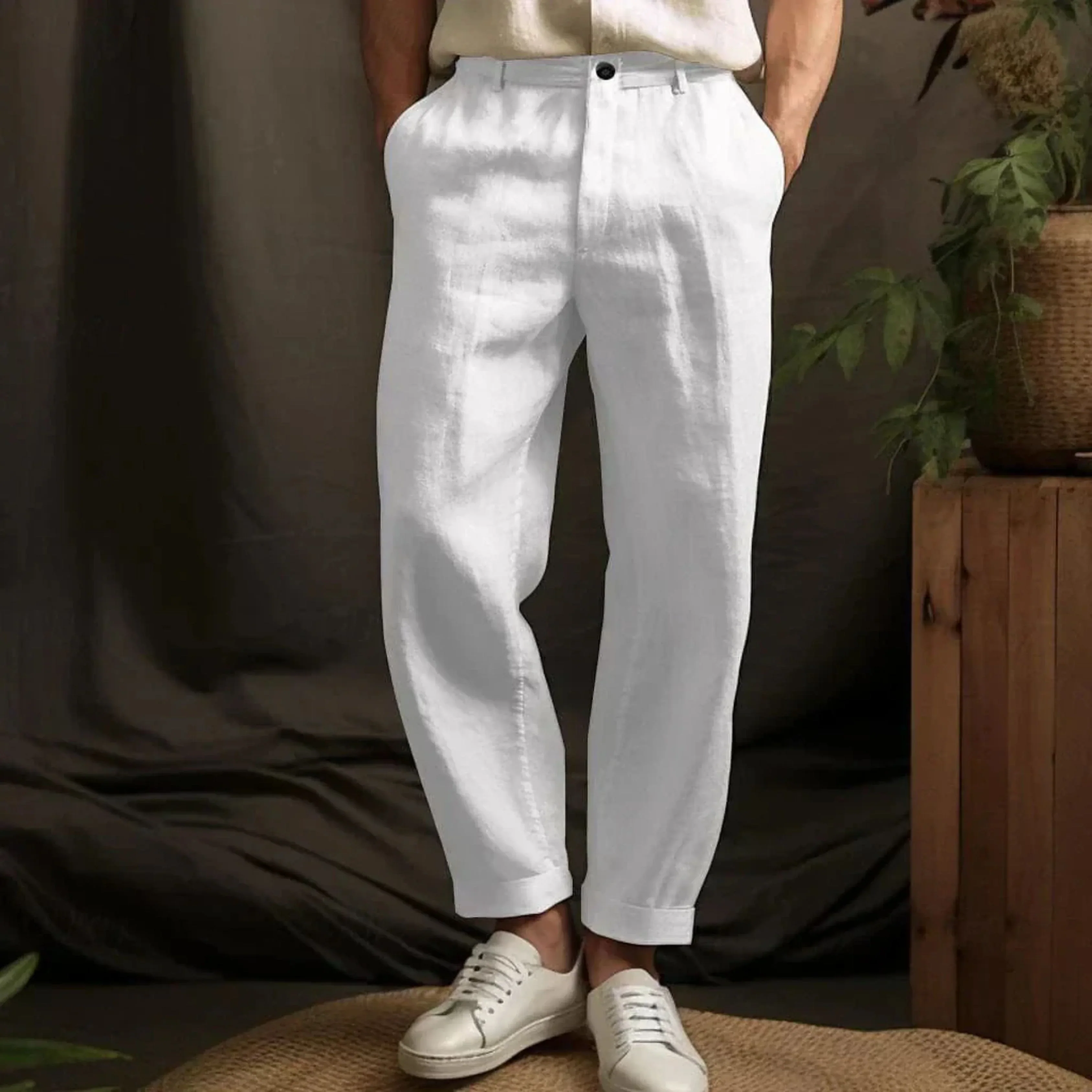 Hommes Pantalon Lin | Casual pour l'Été - Image 3