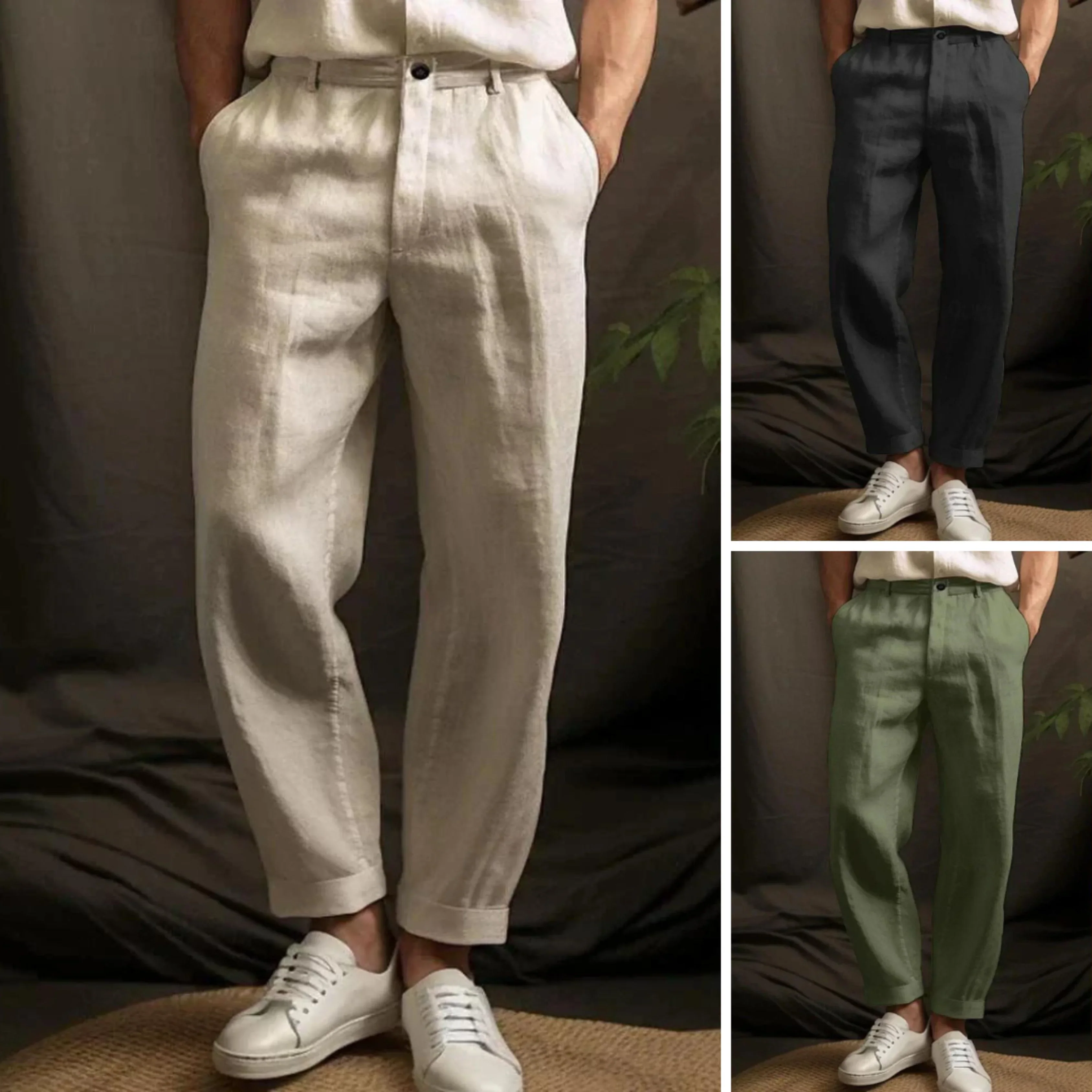 Hommes Pantalon Lin | Casual pour l'Été - Image 5
