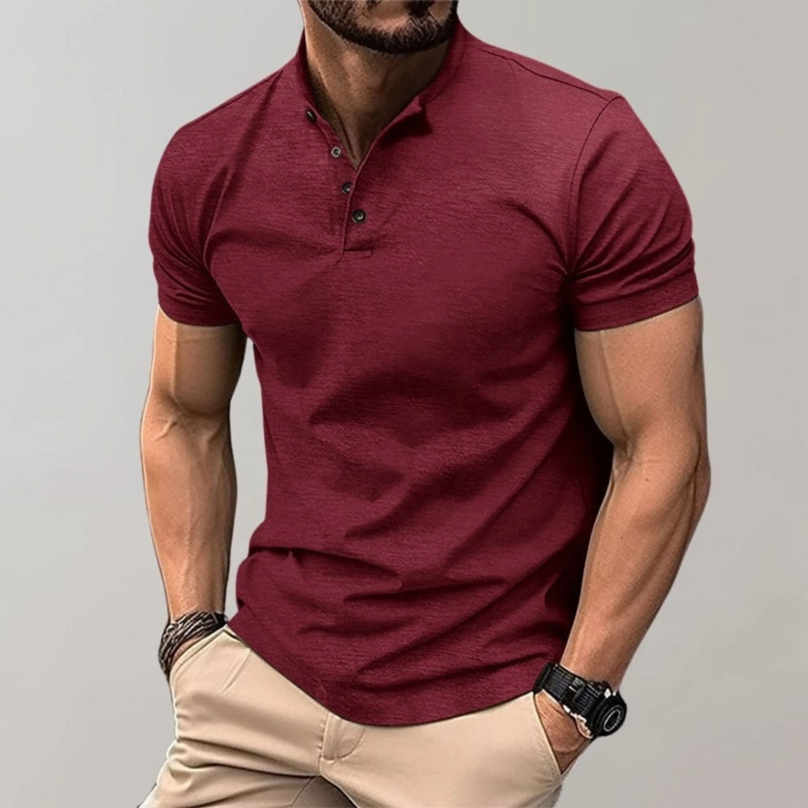 Hommes Polo Shirt | Casual Look Élégant - Image 3