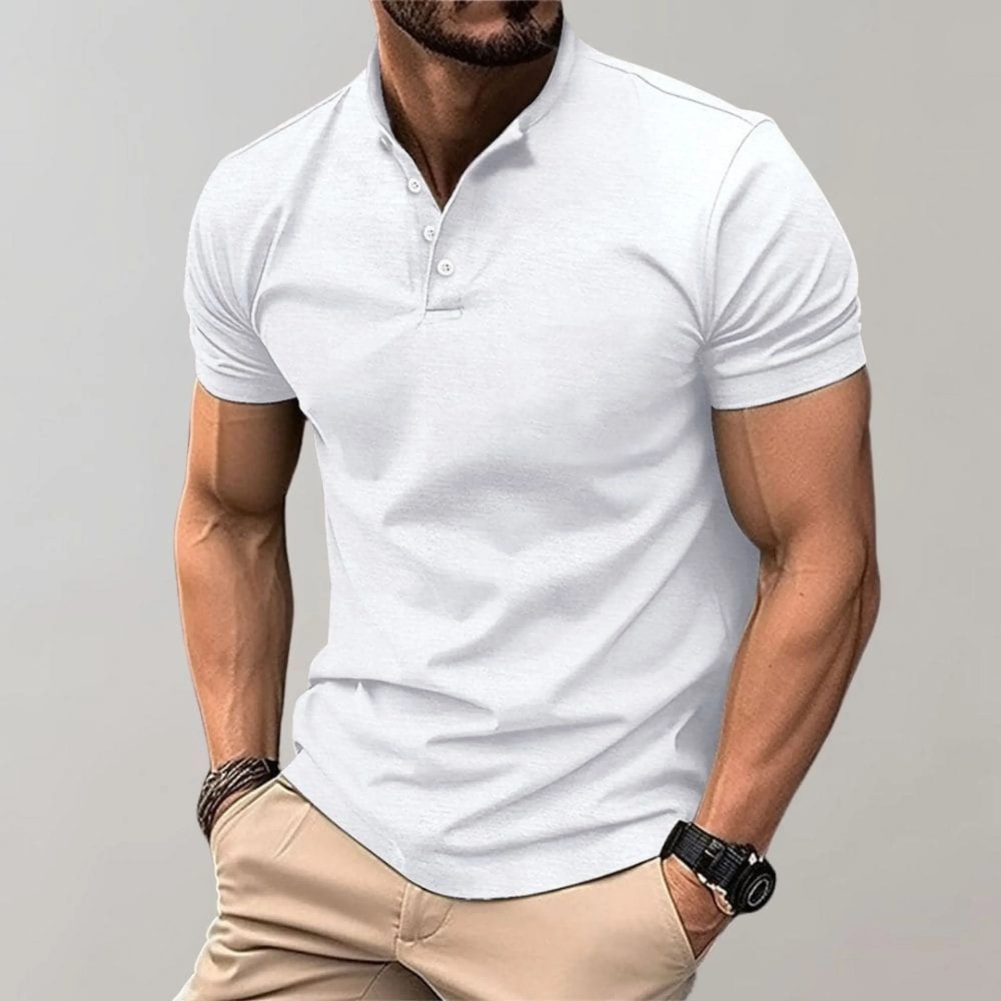 Hommes Polo Shirt | Casual Look Élégant - Image 4