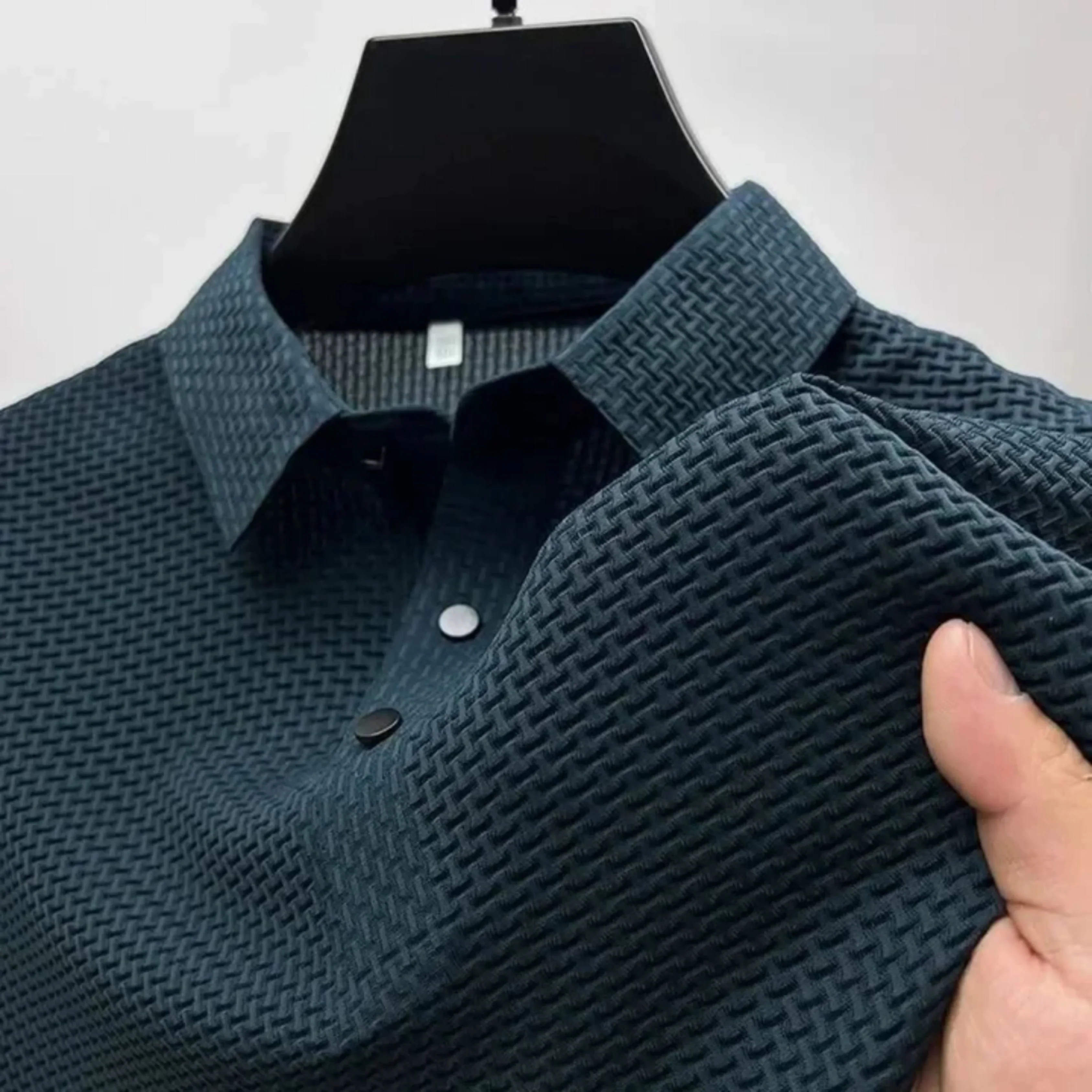 Hommes Polo Texturé Décontracté | Manches Courtes - Image 3