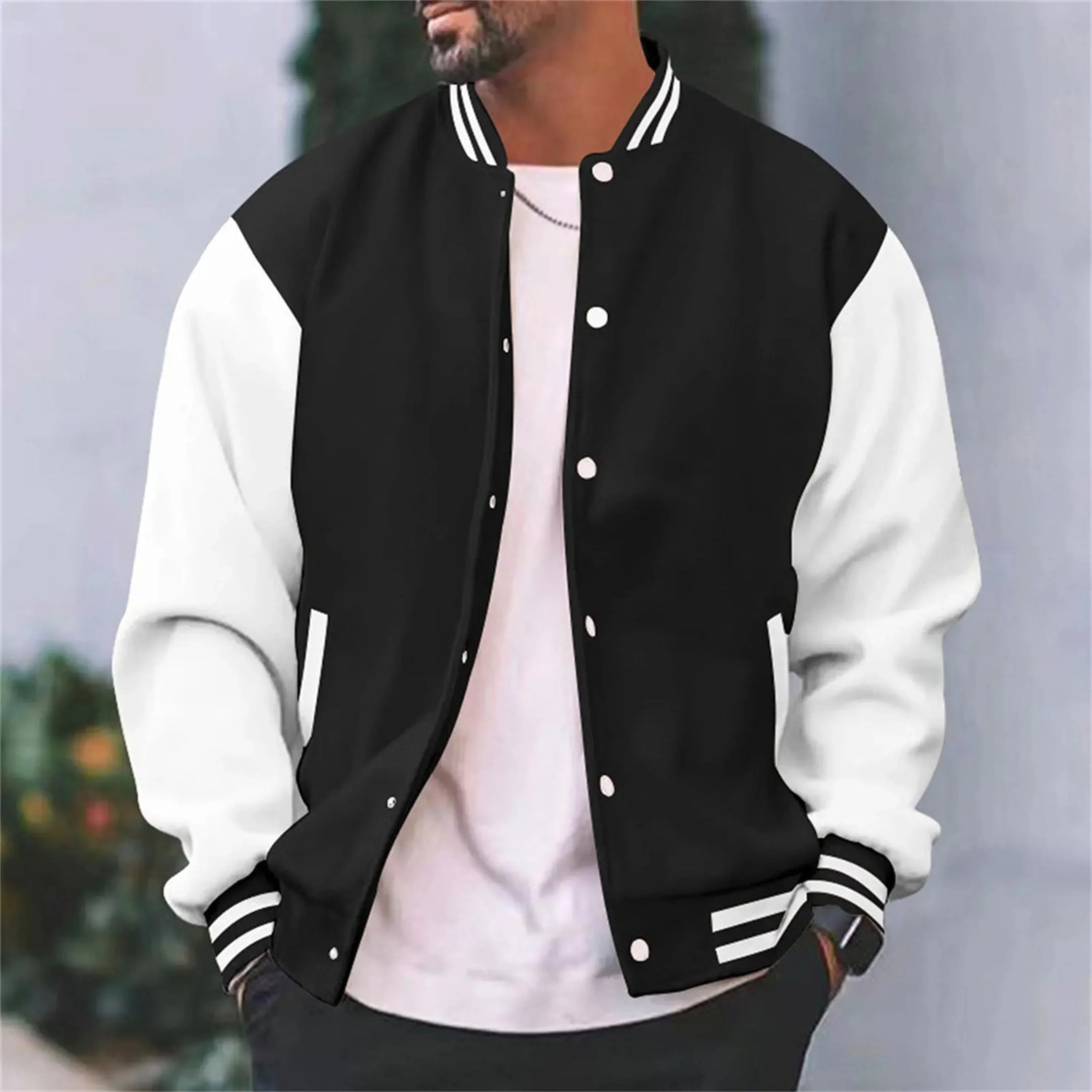 Hommes Veste Bombardier | Style Varsity - Image 6