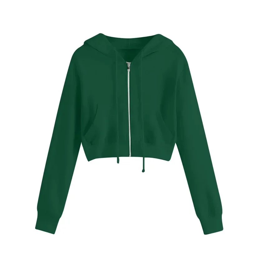 Ida | Sweatshirt d'hiver court pour femme | Capuche