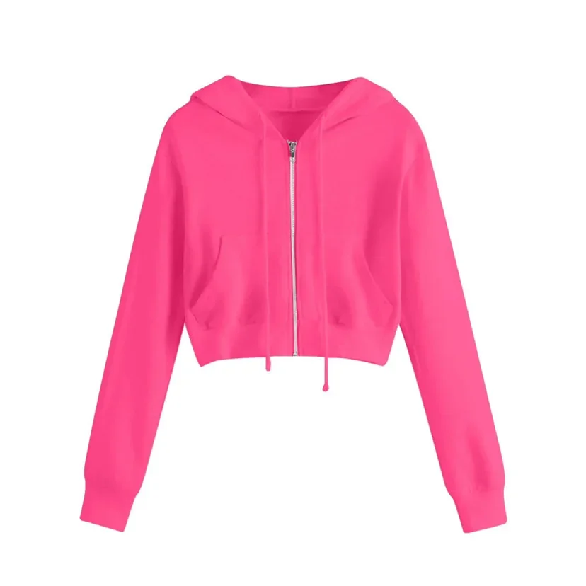 Ida | Sweatshirt d'hiver court pour femme | Capuche - Image 2