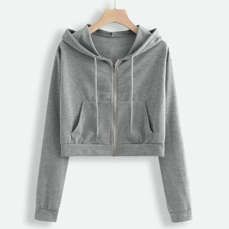 Ida | Sweatshirt d'hiver court pour femme | Capuche - Image 3