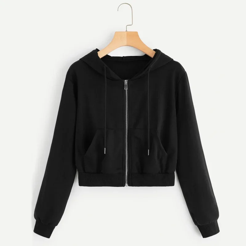 Ida | Sweatshirt d'hiver court pour femme | Capuche - Image 8