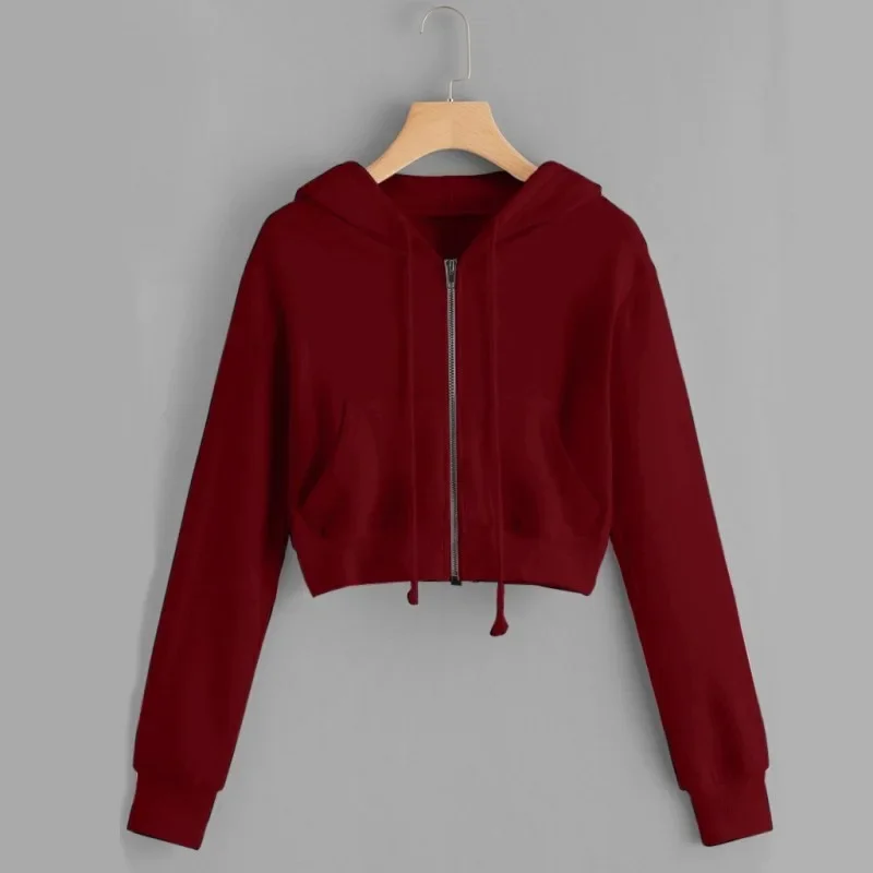 Ida | Sweatshirt d'hiver court pour femme | Capuche - Image 9