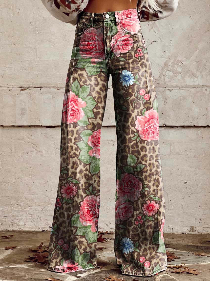 Joie | Pantalon taille haute pour femme | Fleurs - Image 3
