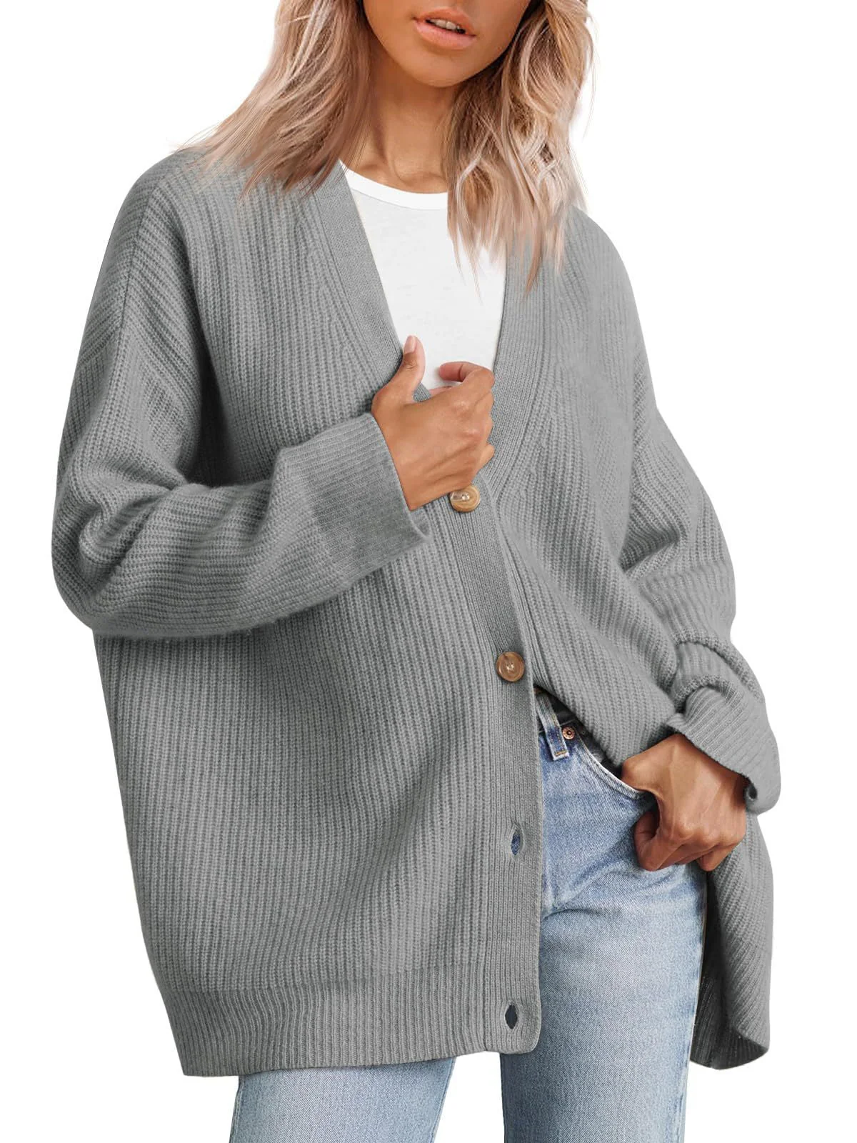 Louane | Cardigan à col en V pour femme | Tendance - Image 10