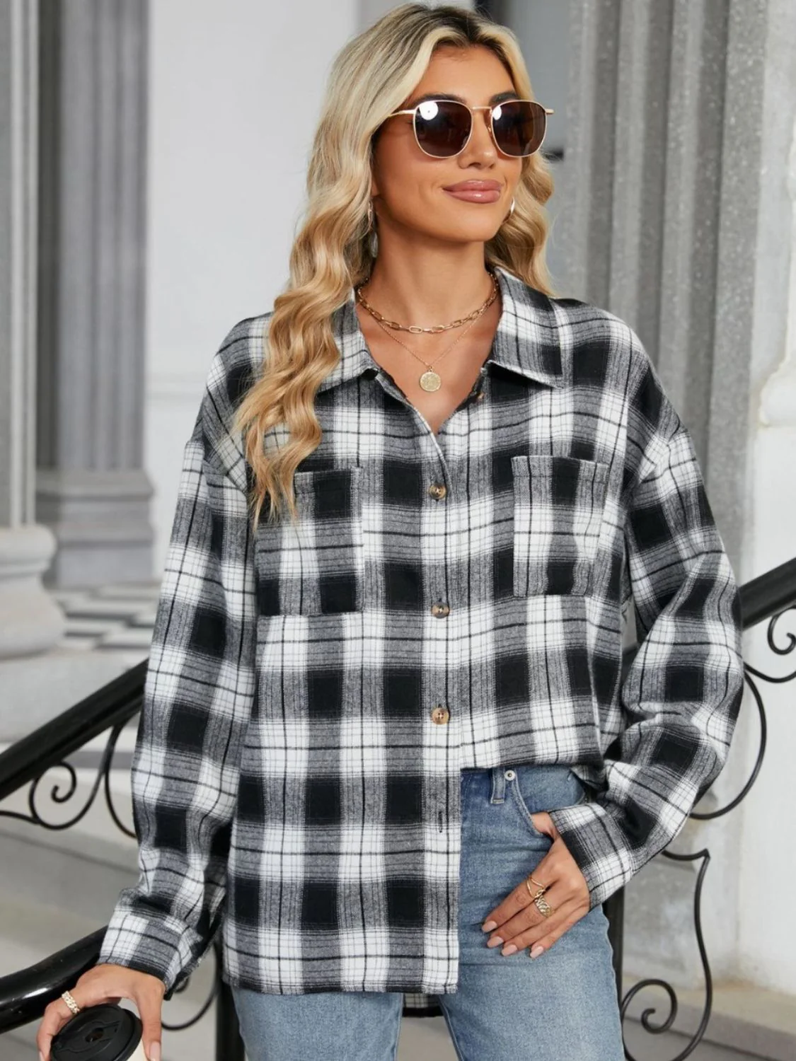 Louna | Chemise à manches longues pour femme | Oversize - Image 3