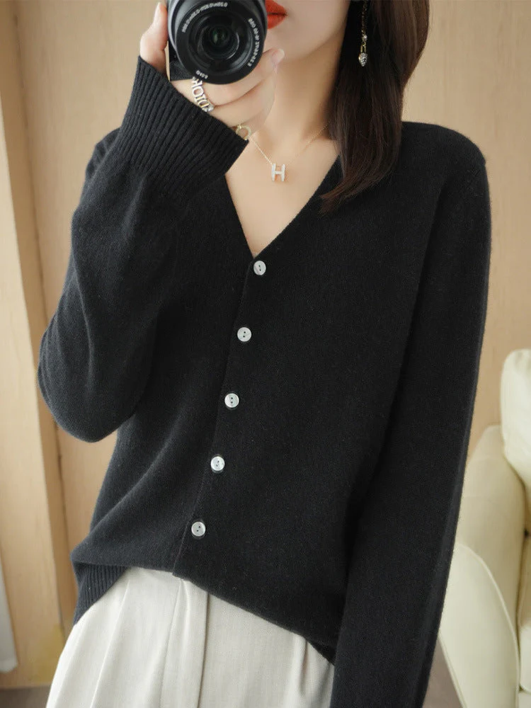 Maud | Cardigan col V pour femme | Moderne - Image 3