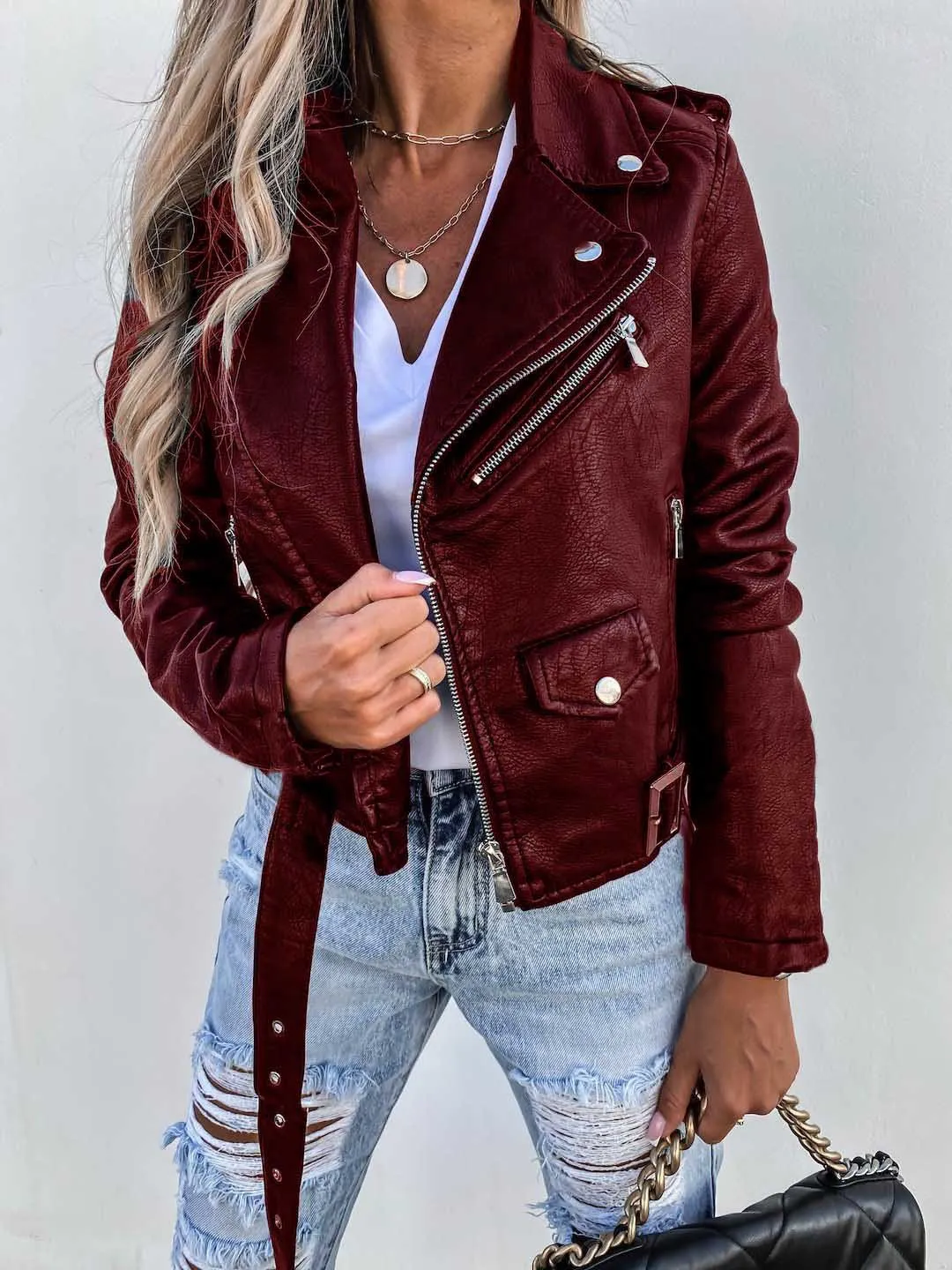 Maxine | Veste en cuir pour femme - Image 4