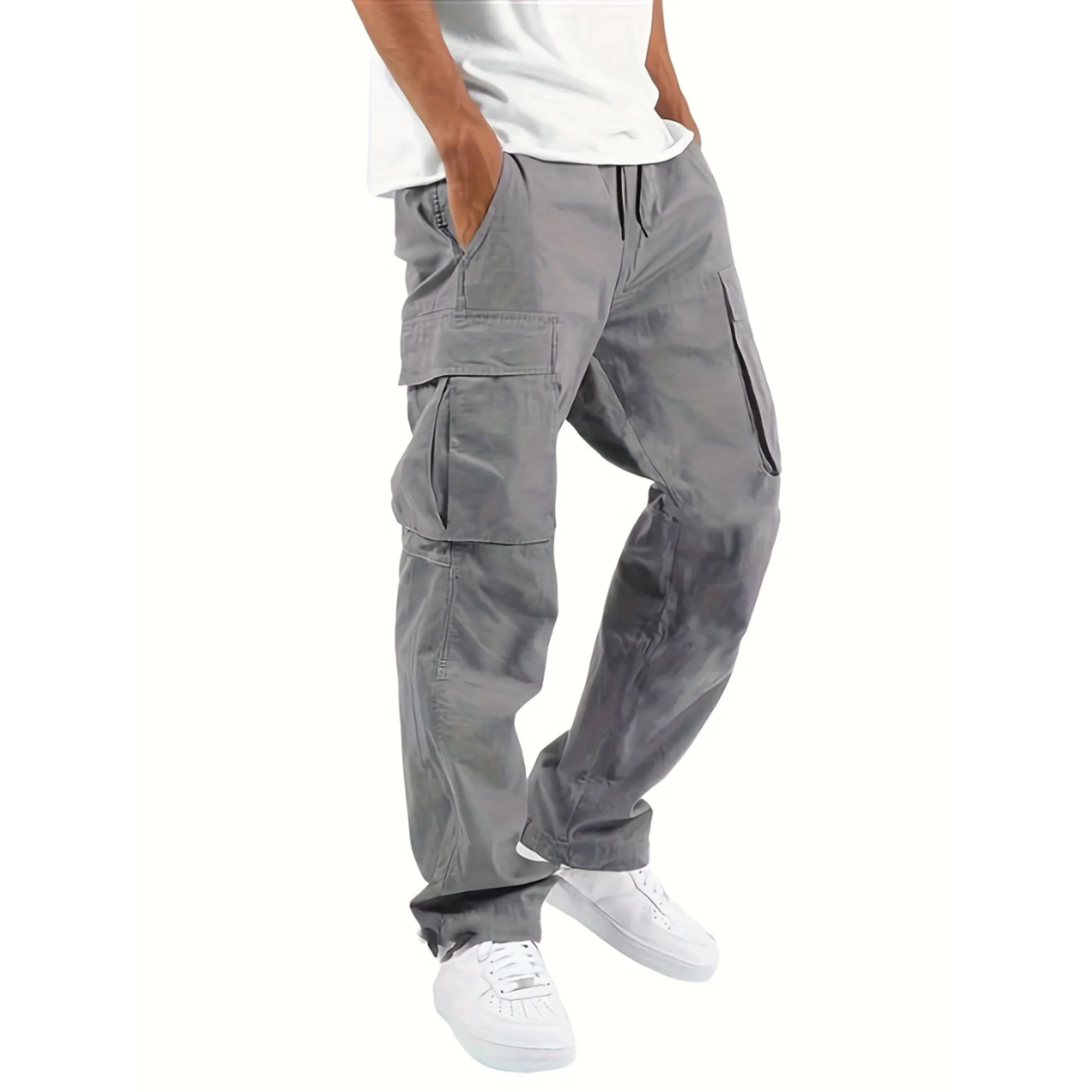 Hommes Pantalon Cargo | Coupe Droite Large - Image 4