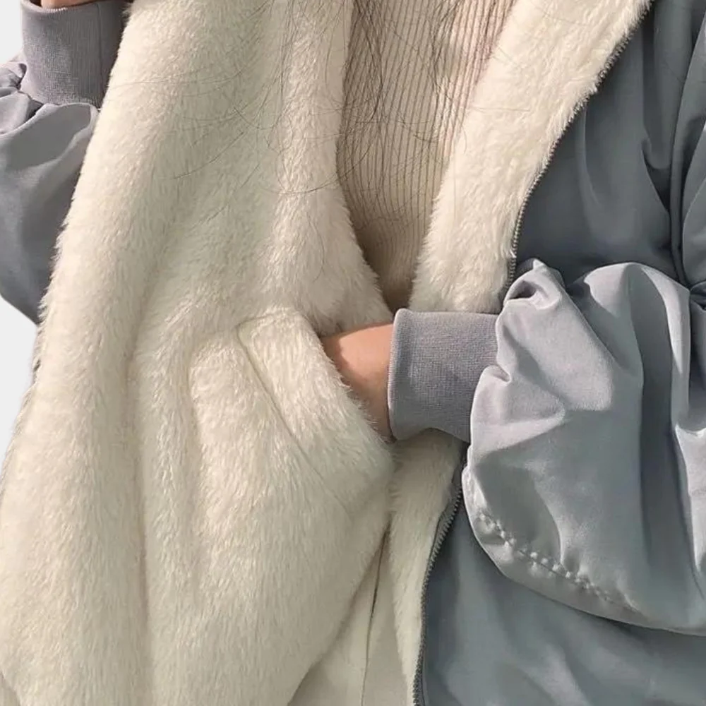 Olympe | Manteau d’hiver doublé avec capuche pour femmes - Image 5