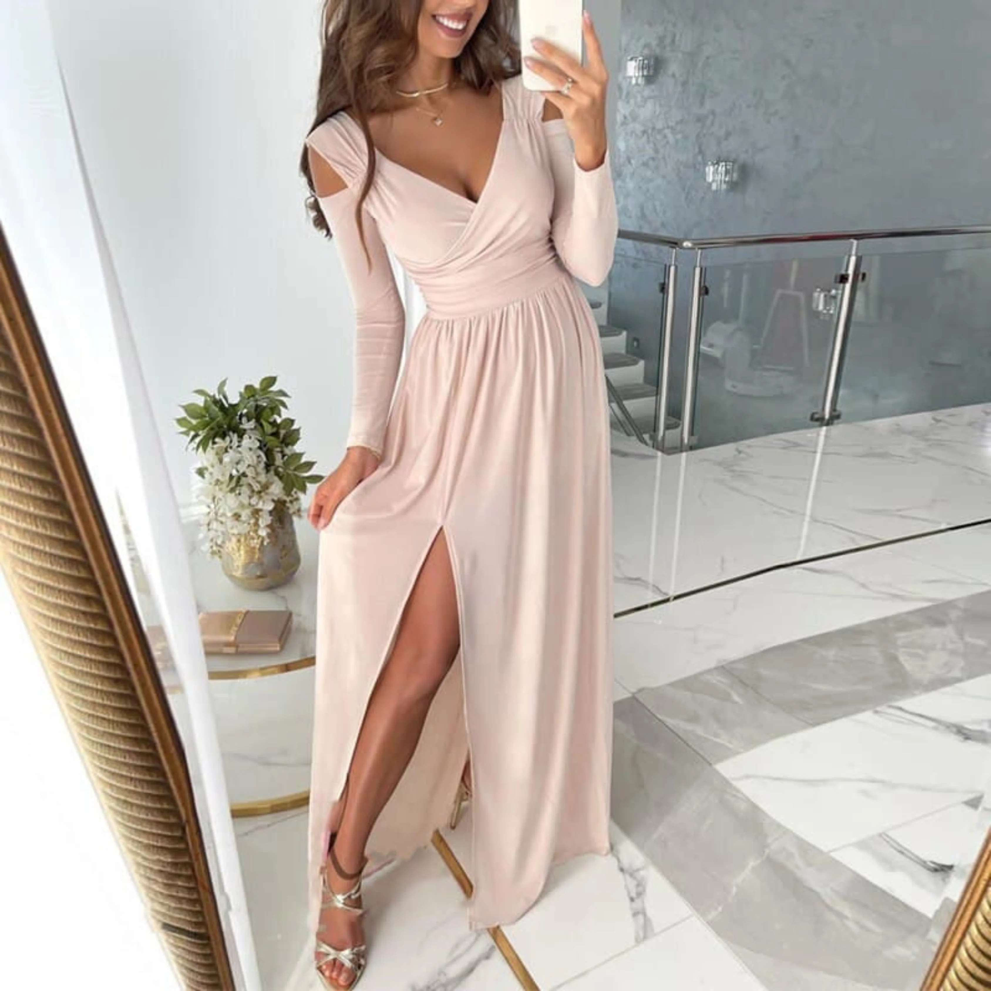 Ysaline | Robe Femme | Élégance Longue et Raffinée - Image 5